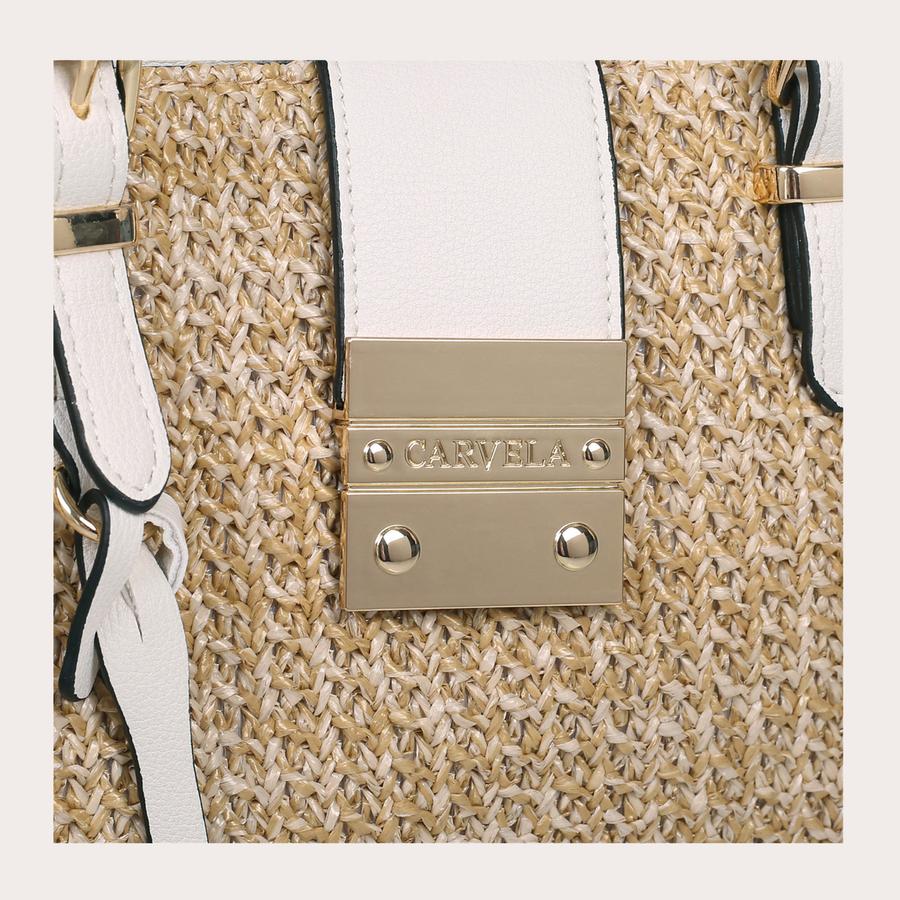 MICRO MANDY Raffia Summer Bag by CARVELA
