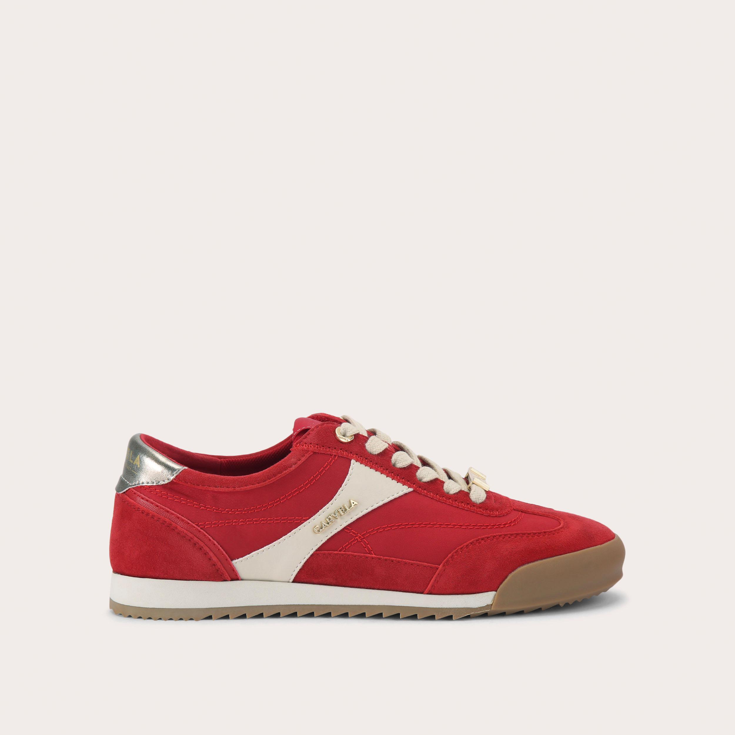 COSTA Red Nylon Trainers by CARVELA