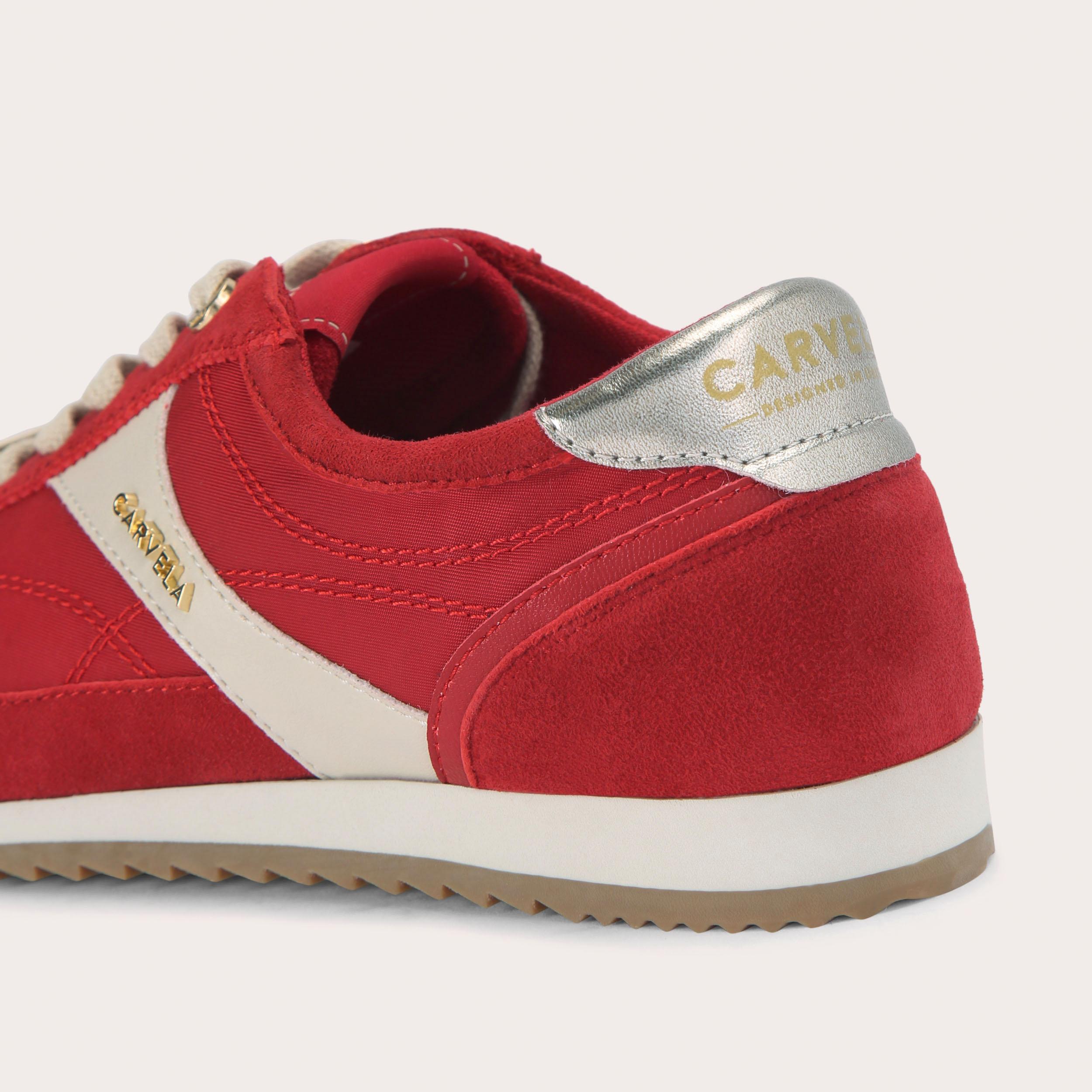 COSTA Red Nylon Trainers by CARVELA