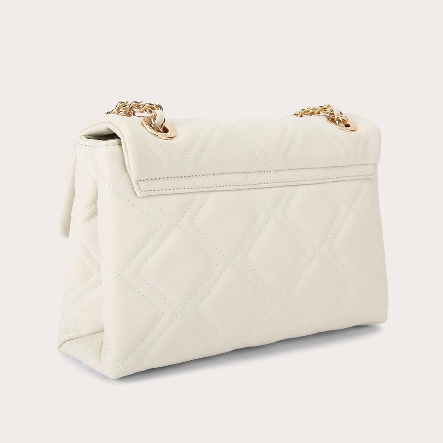 LARGE ROSA CHAIN SHOULDER Bone Quilted Shoulder Bag by CARVELA