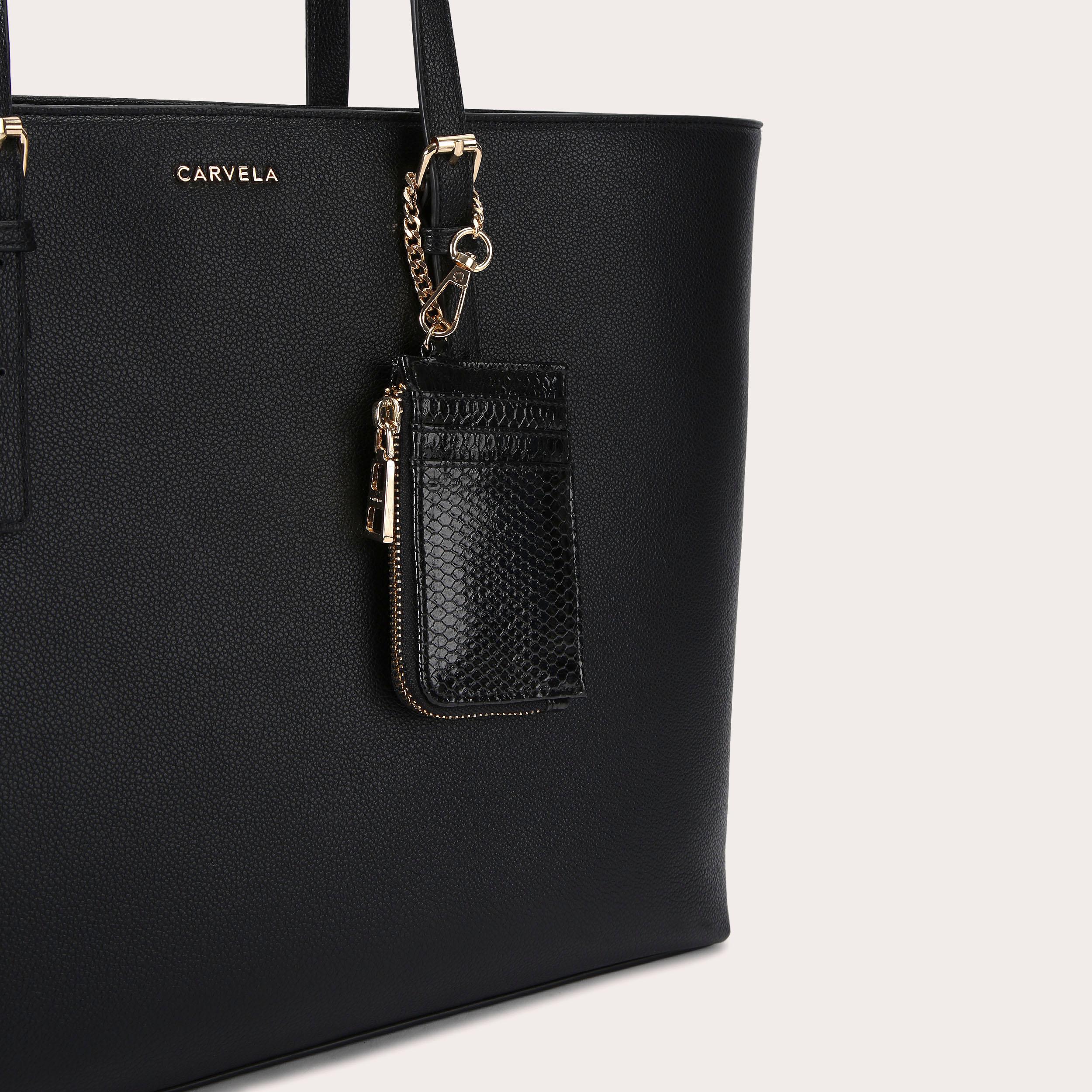 LARGE SHOPPER Black Large Shopper Bag by CARVELA