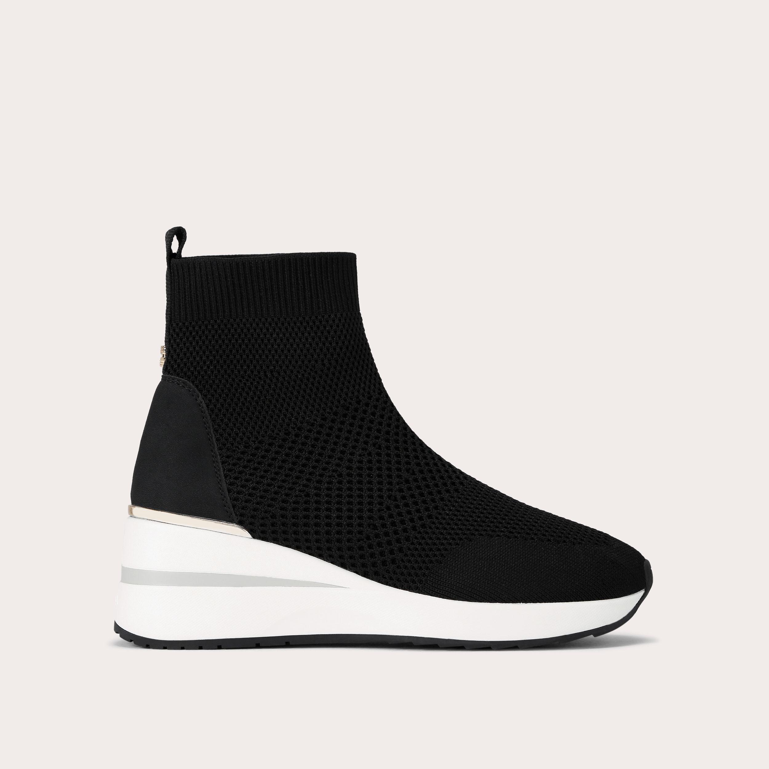 HIGH RISE SOCK Black Sock Trainer by CARVELA