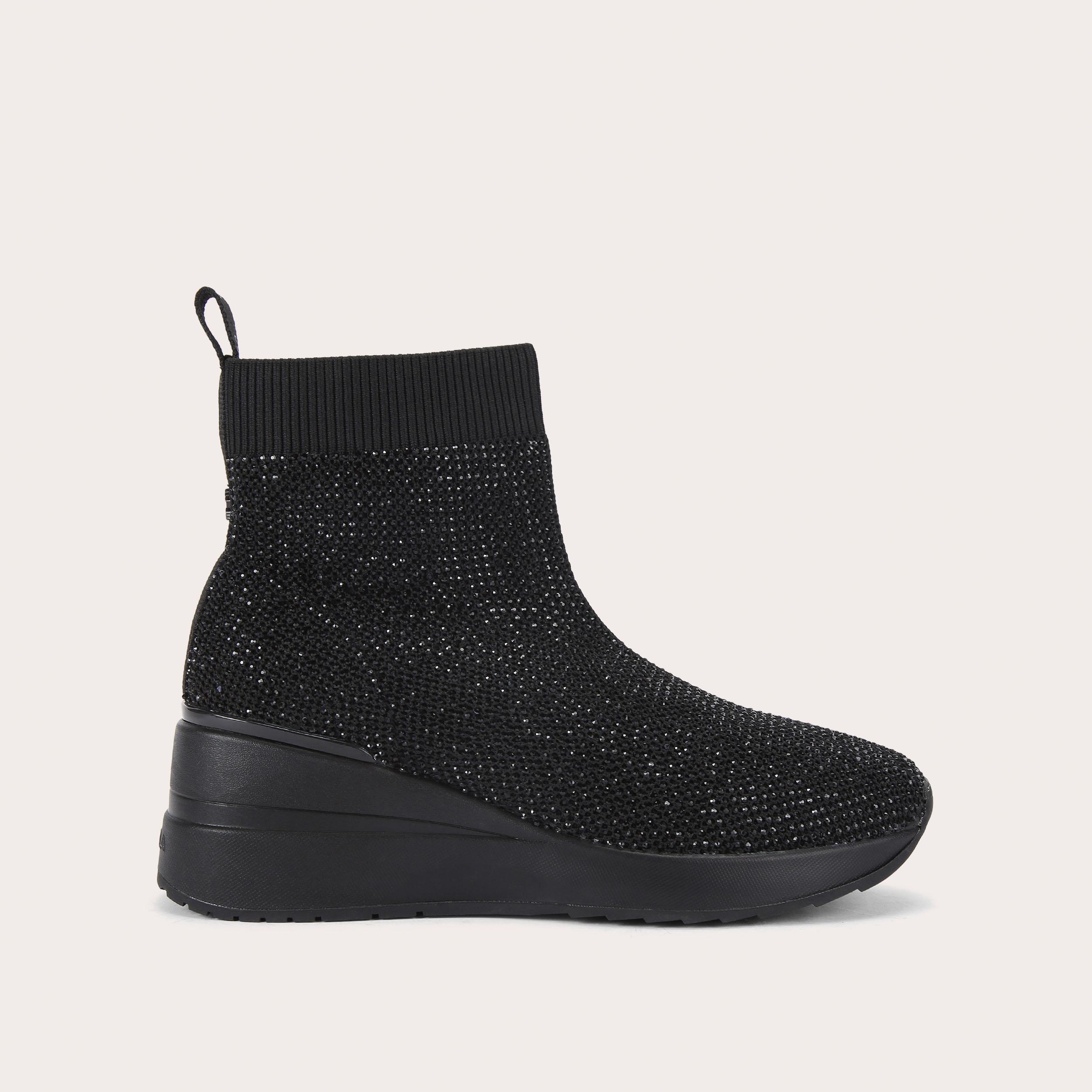 HIGH RISE SOCK Soft Crystal Sock Boot by CARVELA