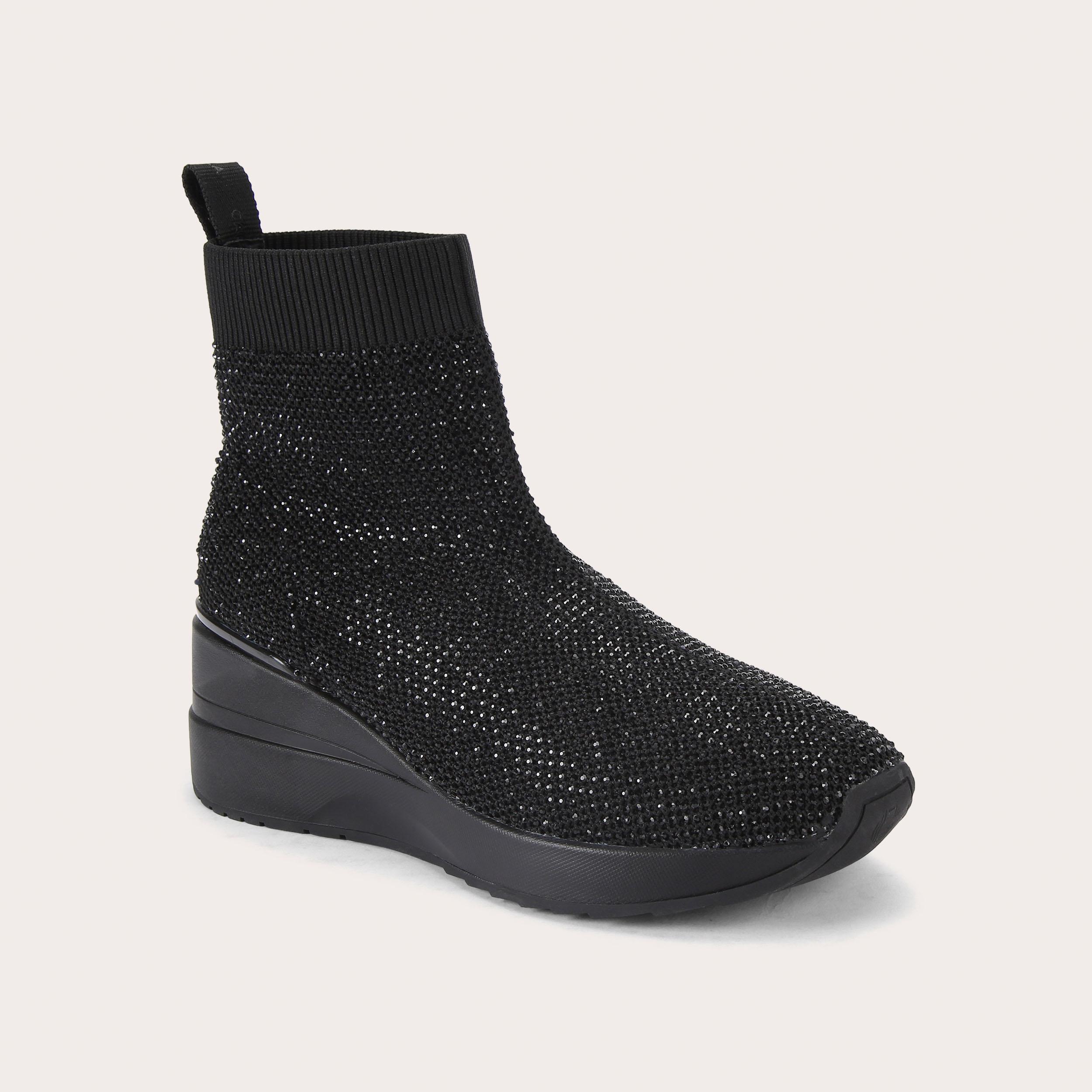 HIGH RISE SOCK Soft Crystal Sock Boot by CARVELA