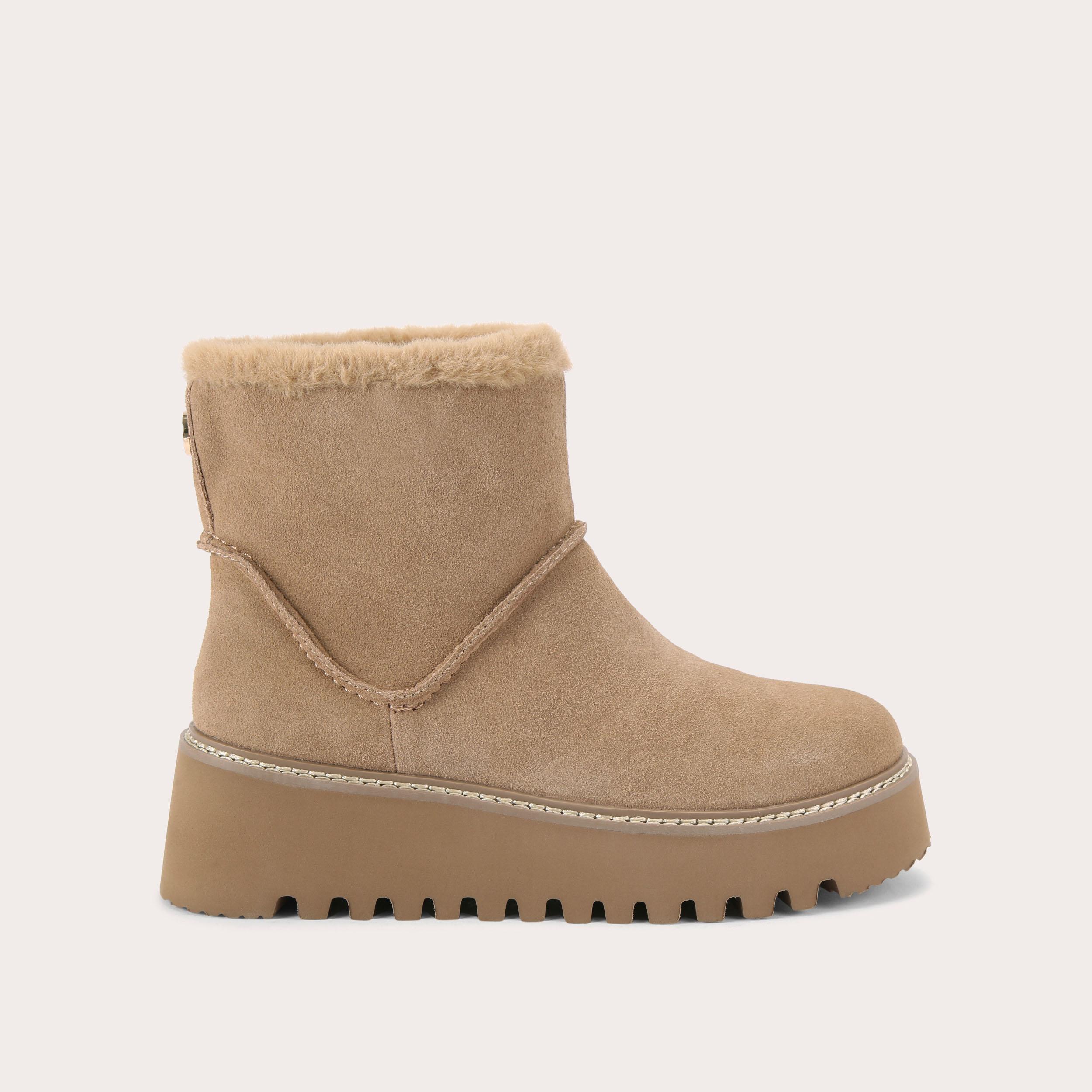 INVERNO COSY Tan Suede Ankle Boot by CARVELA