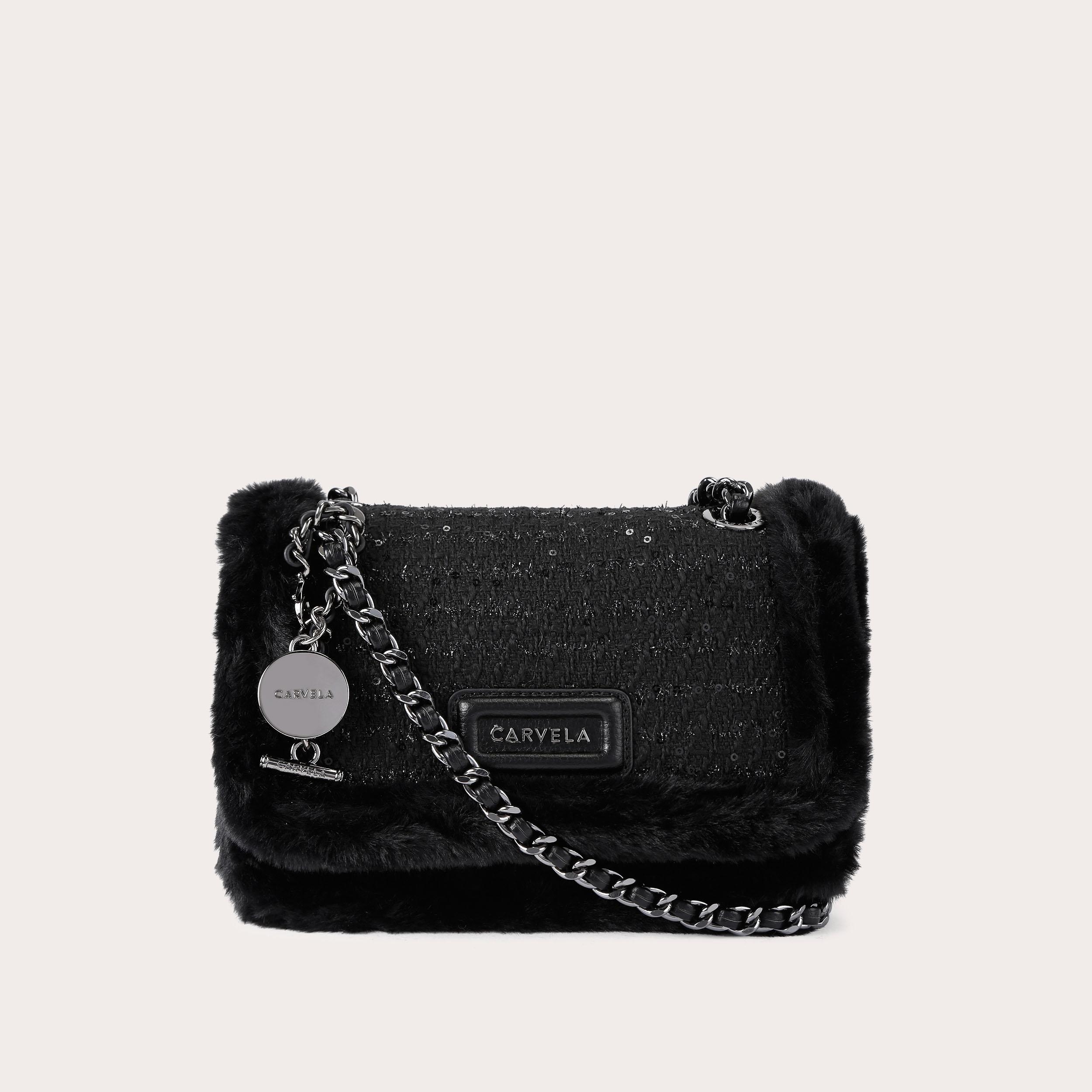 Bella Chain Shoulder Bag - black