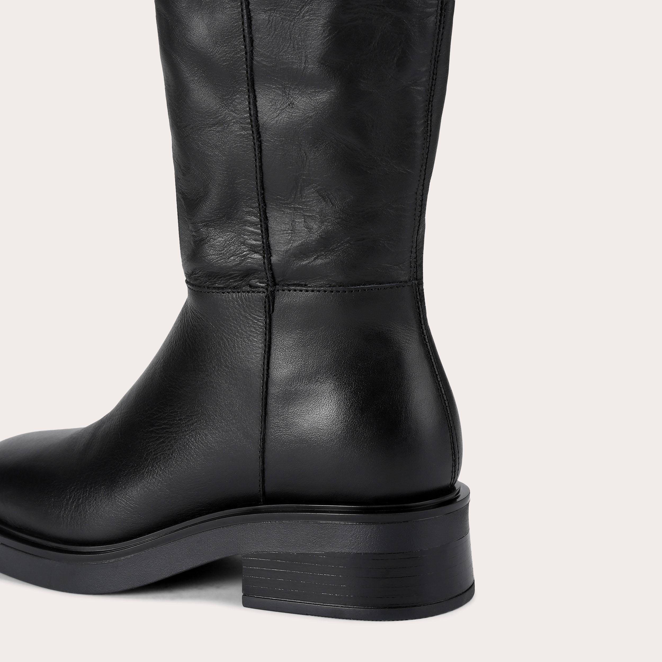 Bottes Cuir Sur Mesure CQ COUTURE Overknee - Talons Aiguilles 11cm, Cloutées, Pointure 43 - Made In Italy