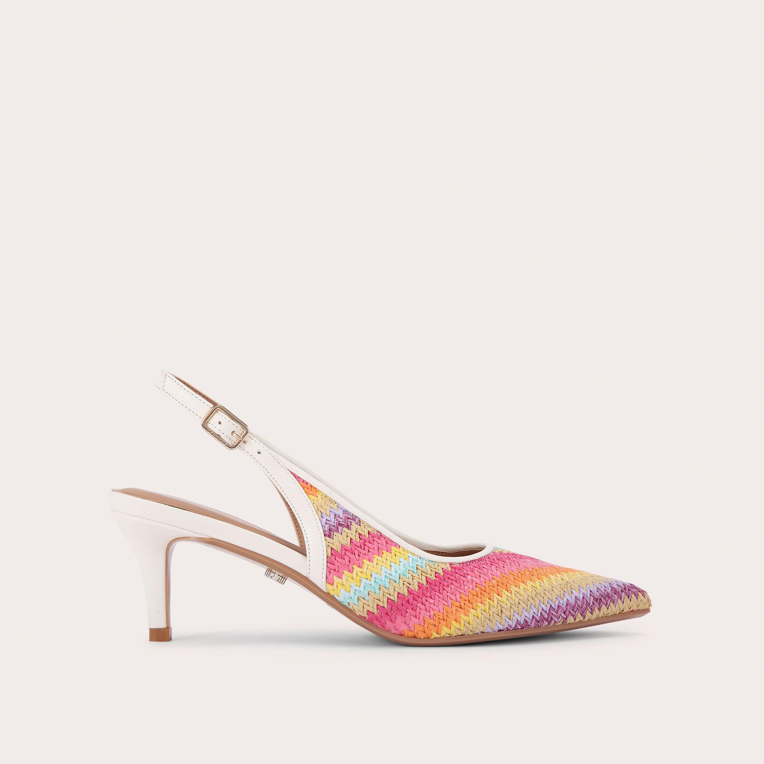 carvela POSITANO STRIPE Rainbow Stripe Slingback Heel by CARVELA