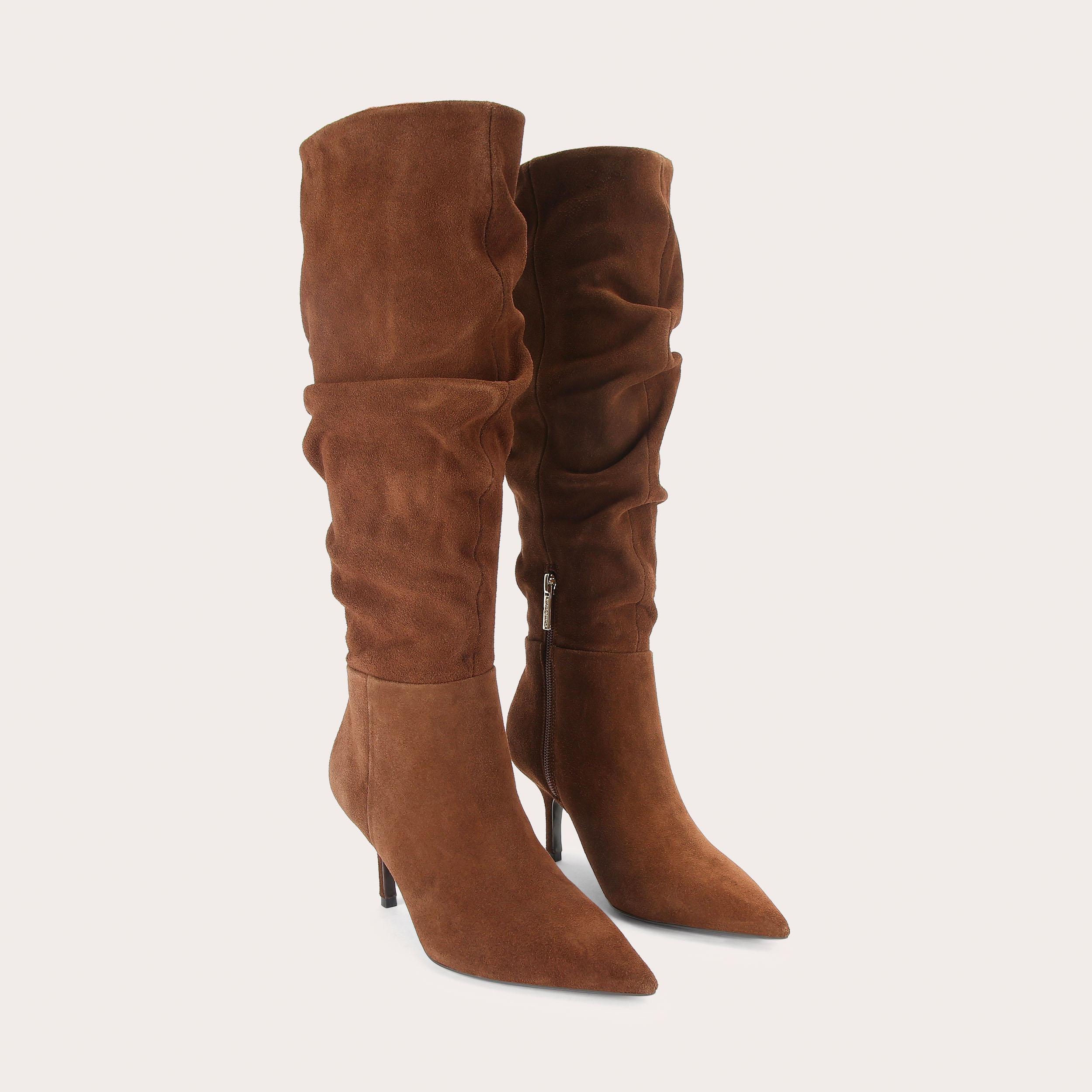 SPIRIT SLOUCH BOOT Brown Suede Slouchy Boot by CARVELA