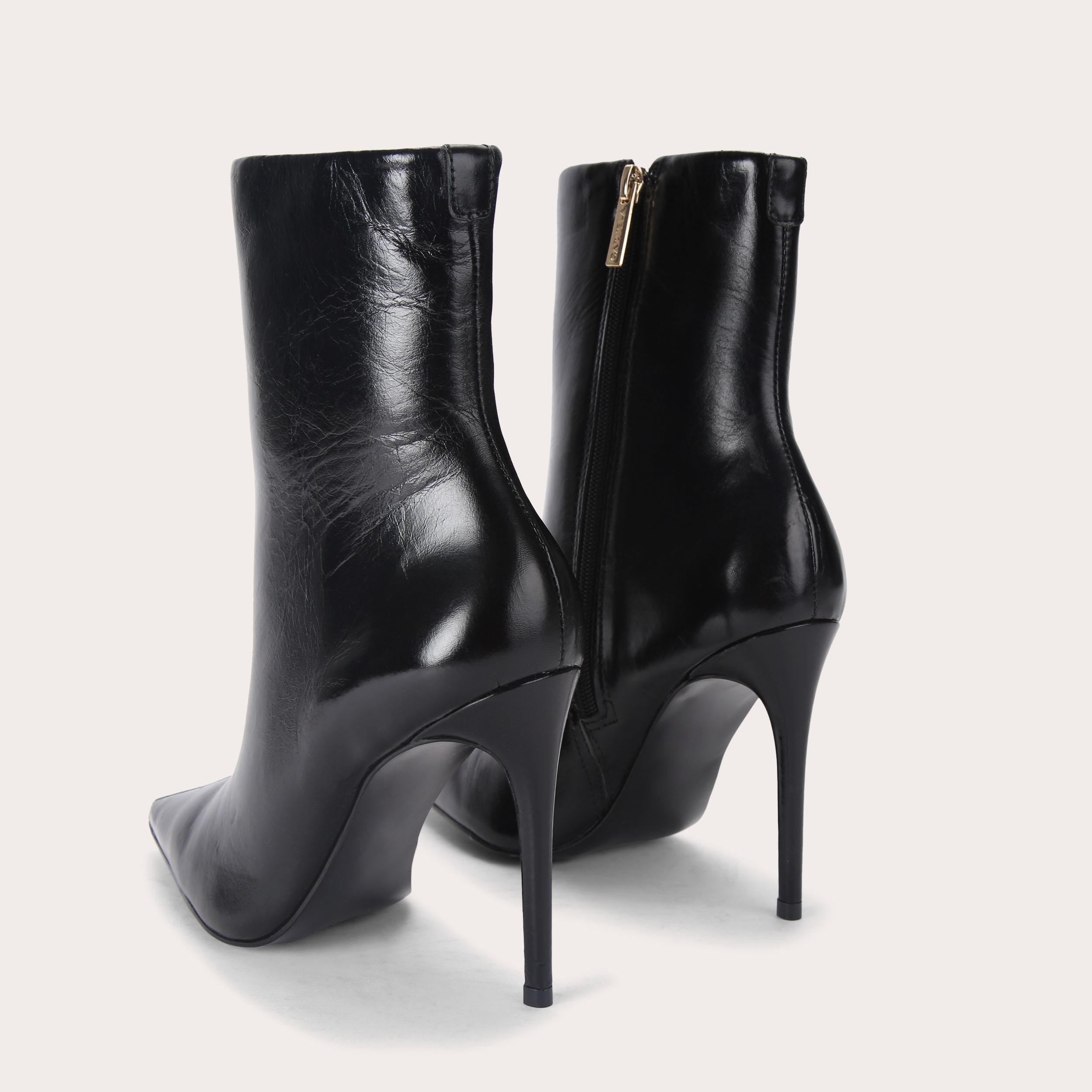 ETERNO ANKLE Black Leather Ankle Boot by CARVELA