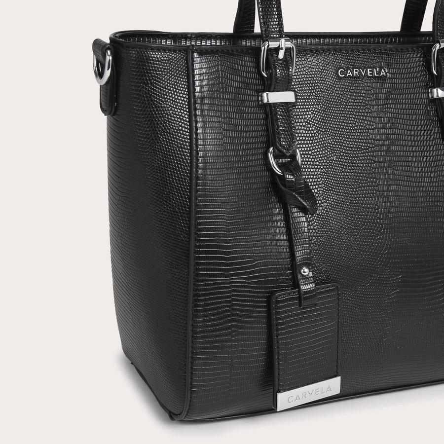 Carvela winged tote bag black sale