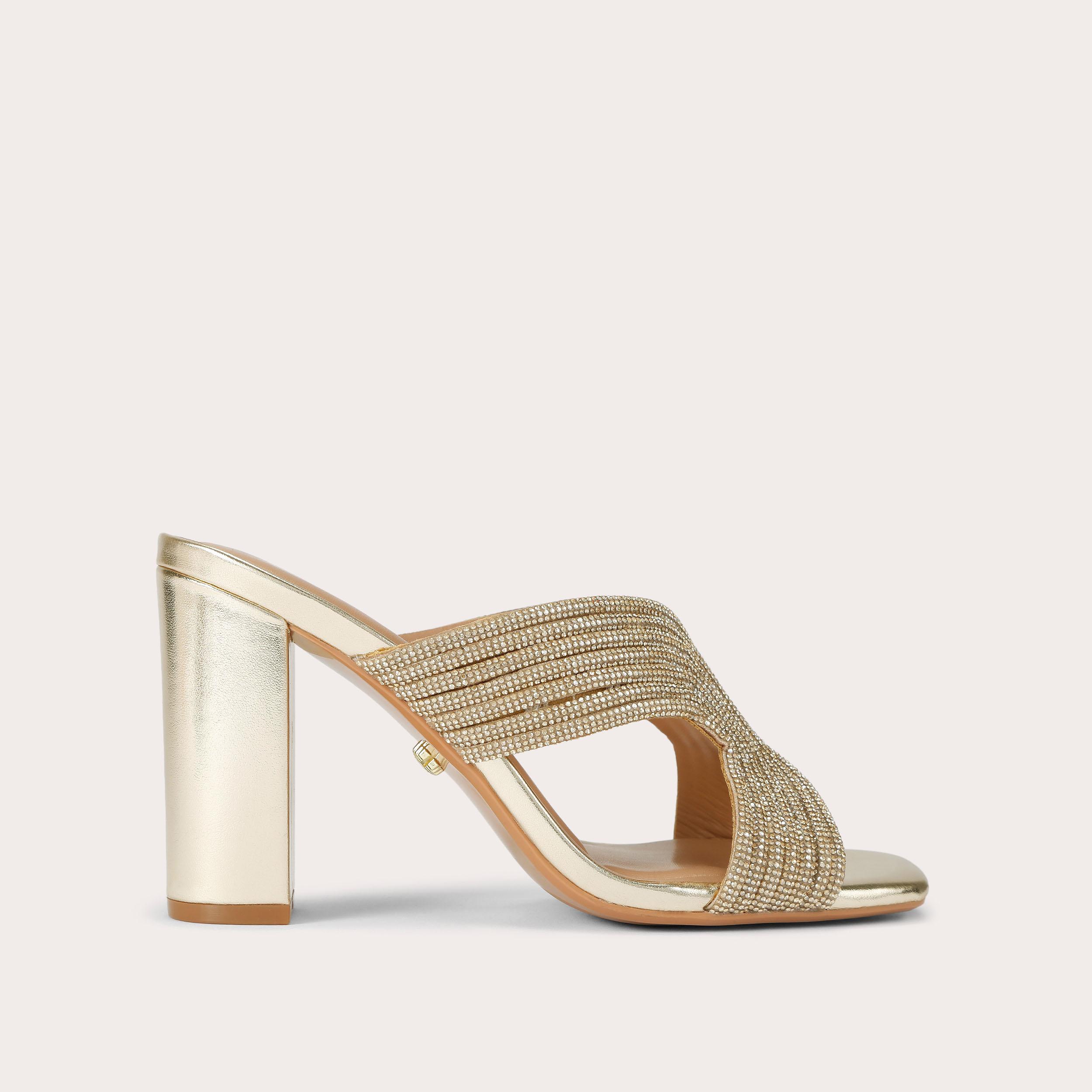 Paparazzi Block Heel - metallics