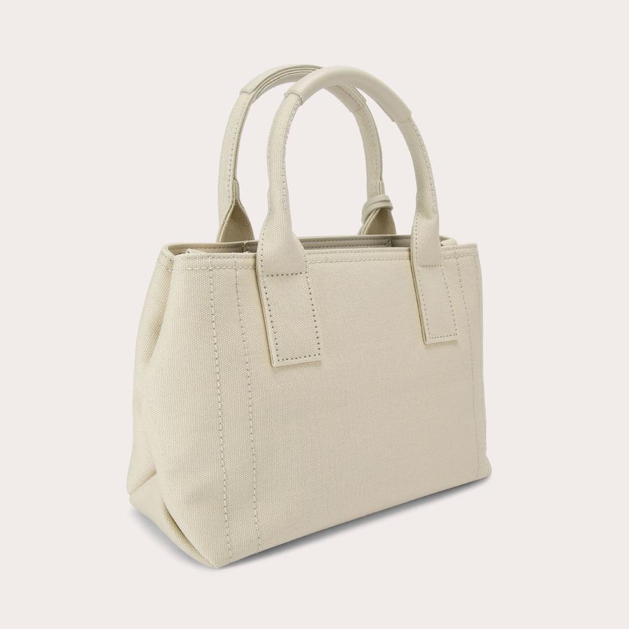 LIDIA MICRO TOTE Beige Canvas Lidia Miro Tote by Carvela
