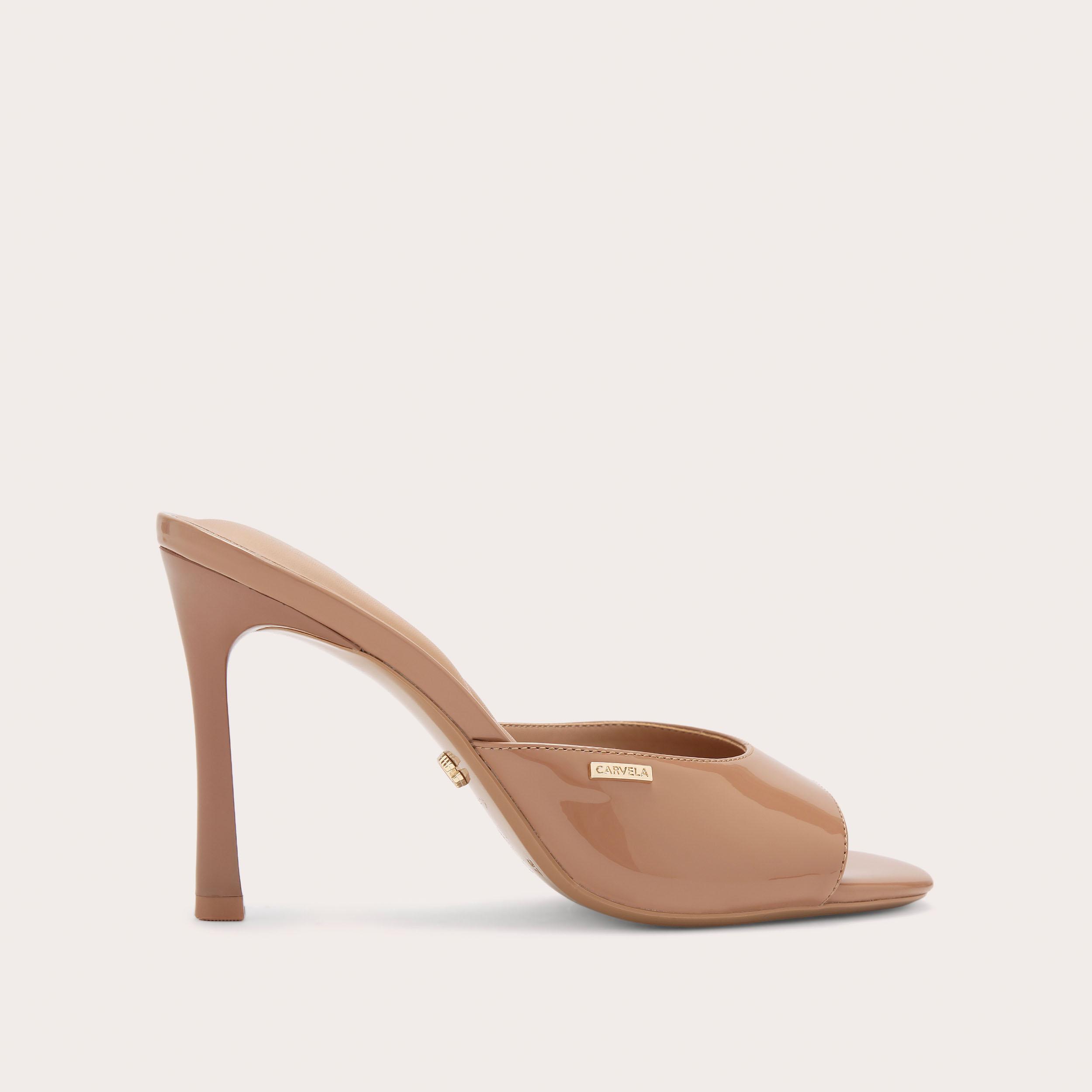 ISABELLA MULE Taupe Suede Heel by Carvela