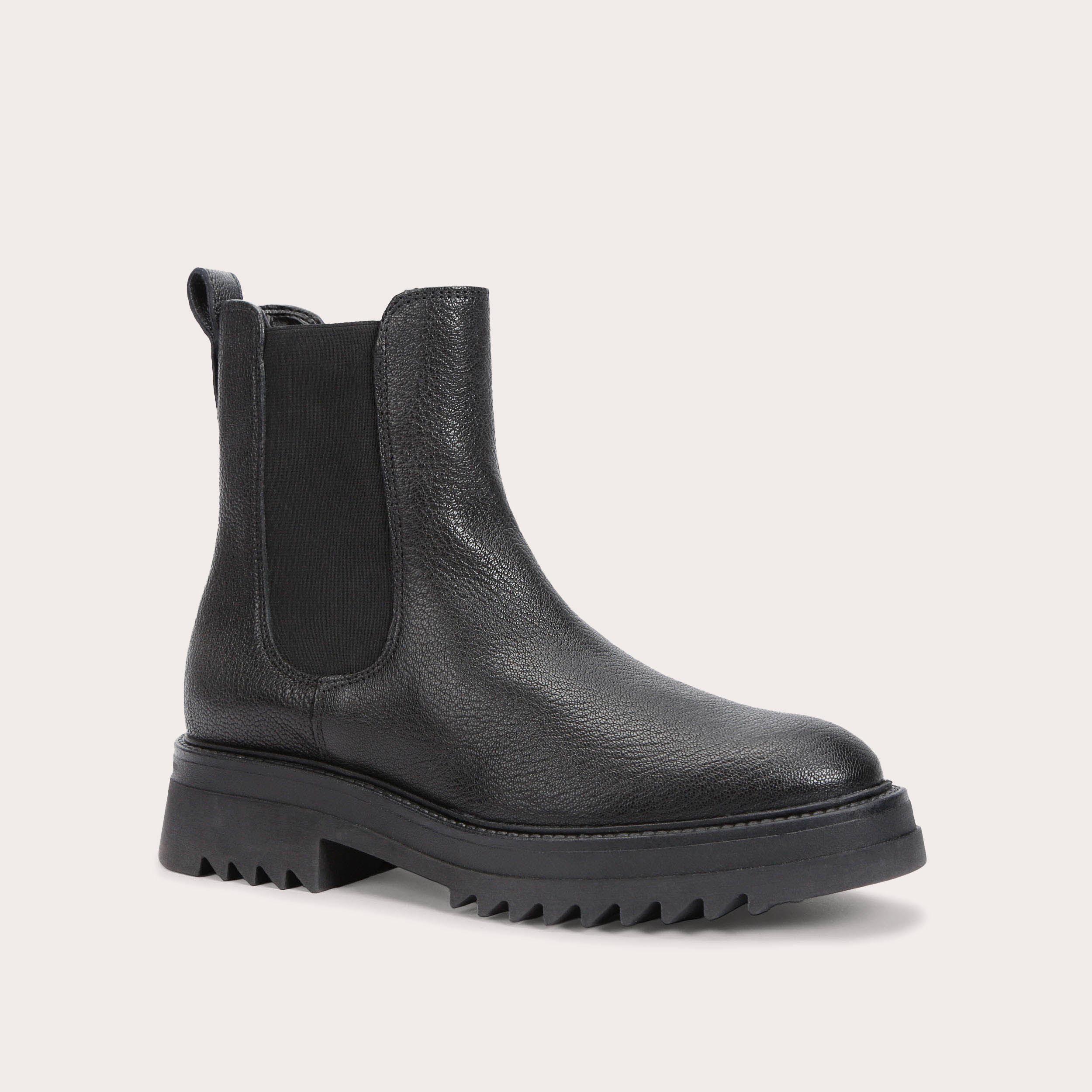 Carvela leather flat hot sale chelsea boots