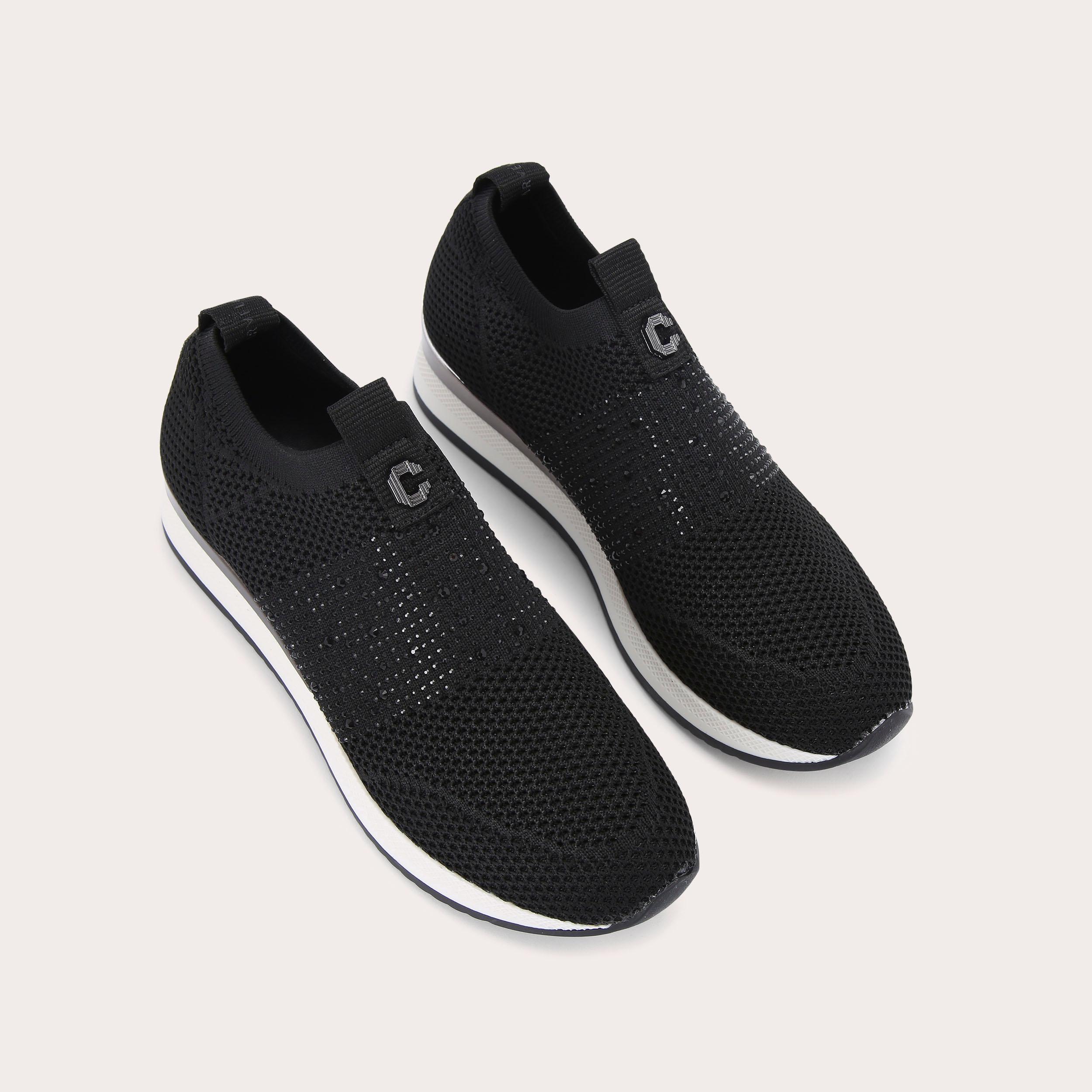 carvela just slip on chunky trainers black