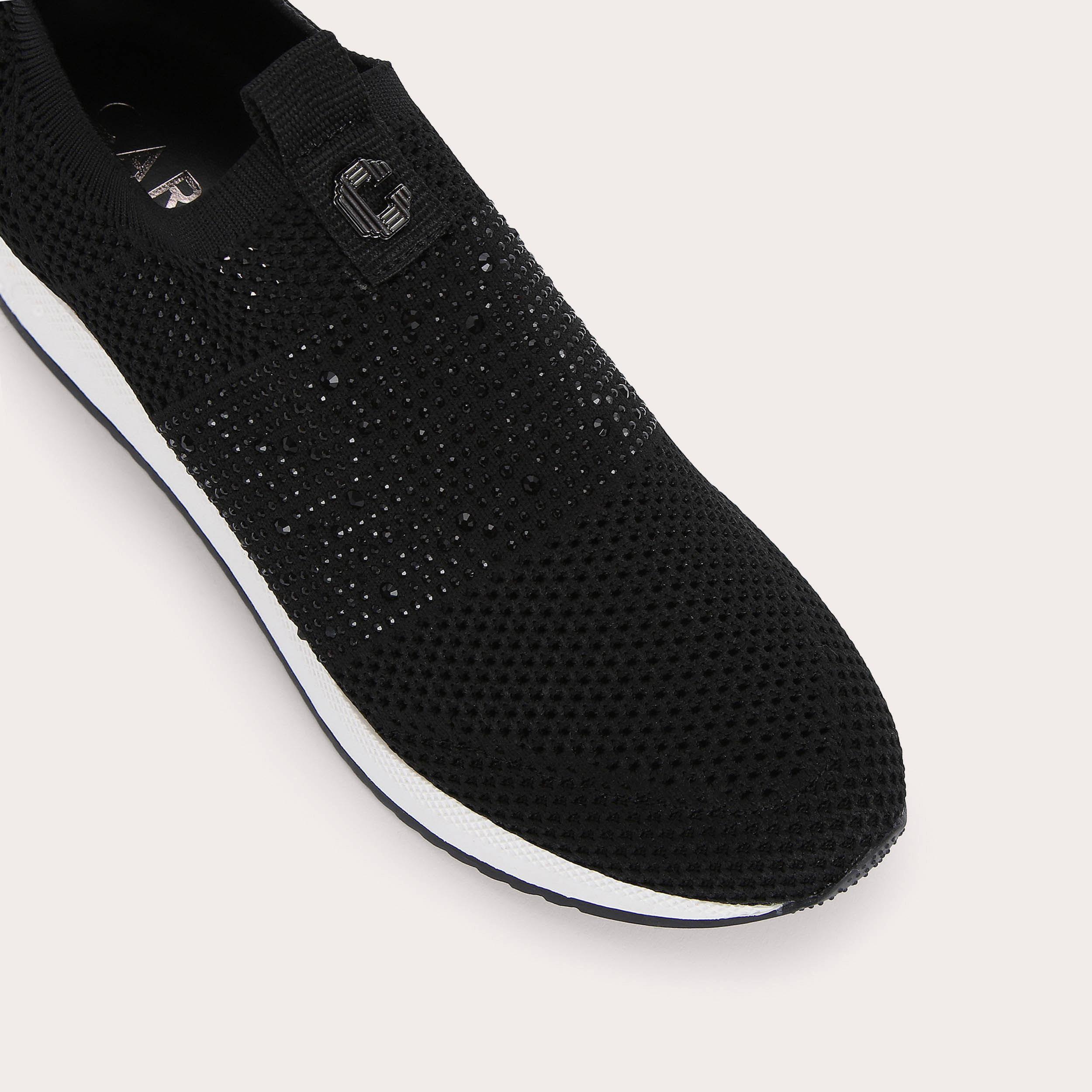 JANEIRO Black Slip On Trainers by CARVELA