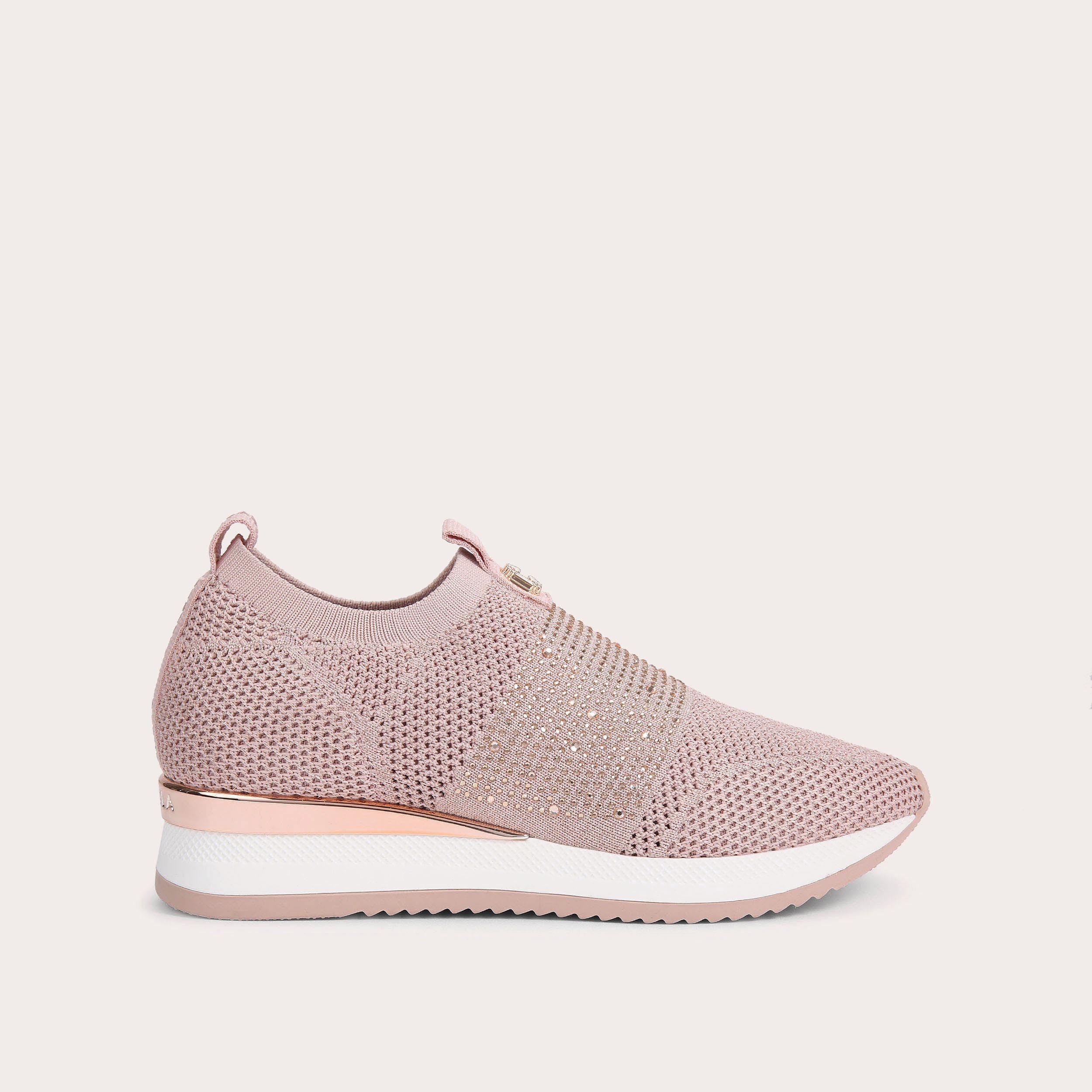 Blush slip on store sneakers