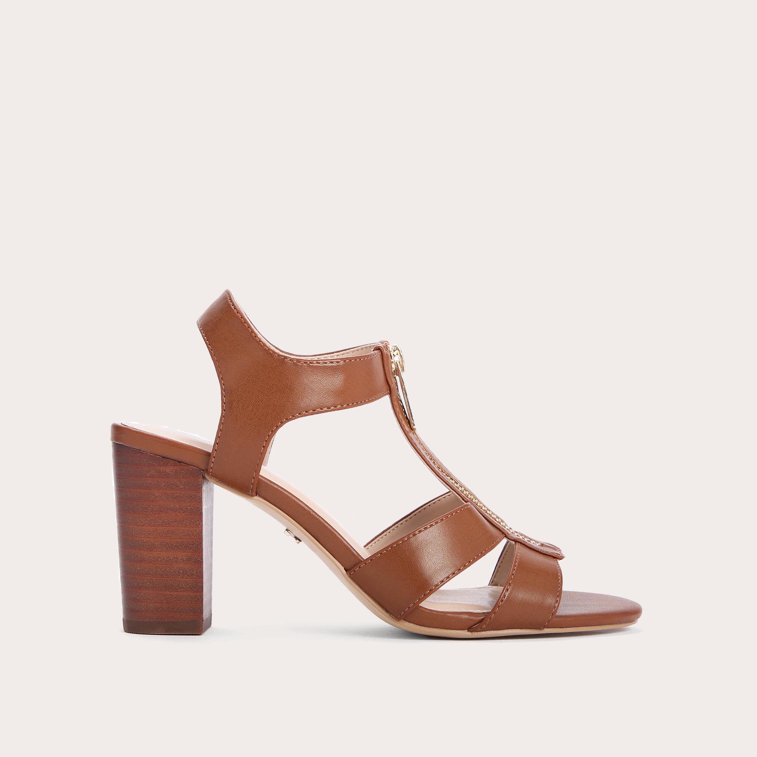 Block Heels Tan Colour Heels Cora Block Heels Tan Womens Heeled