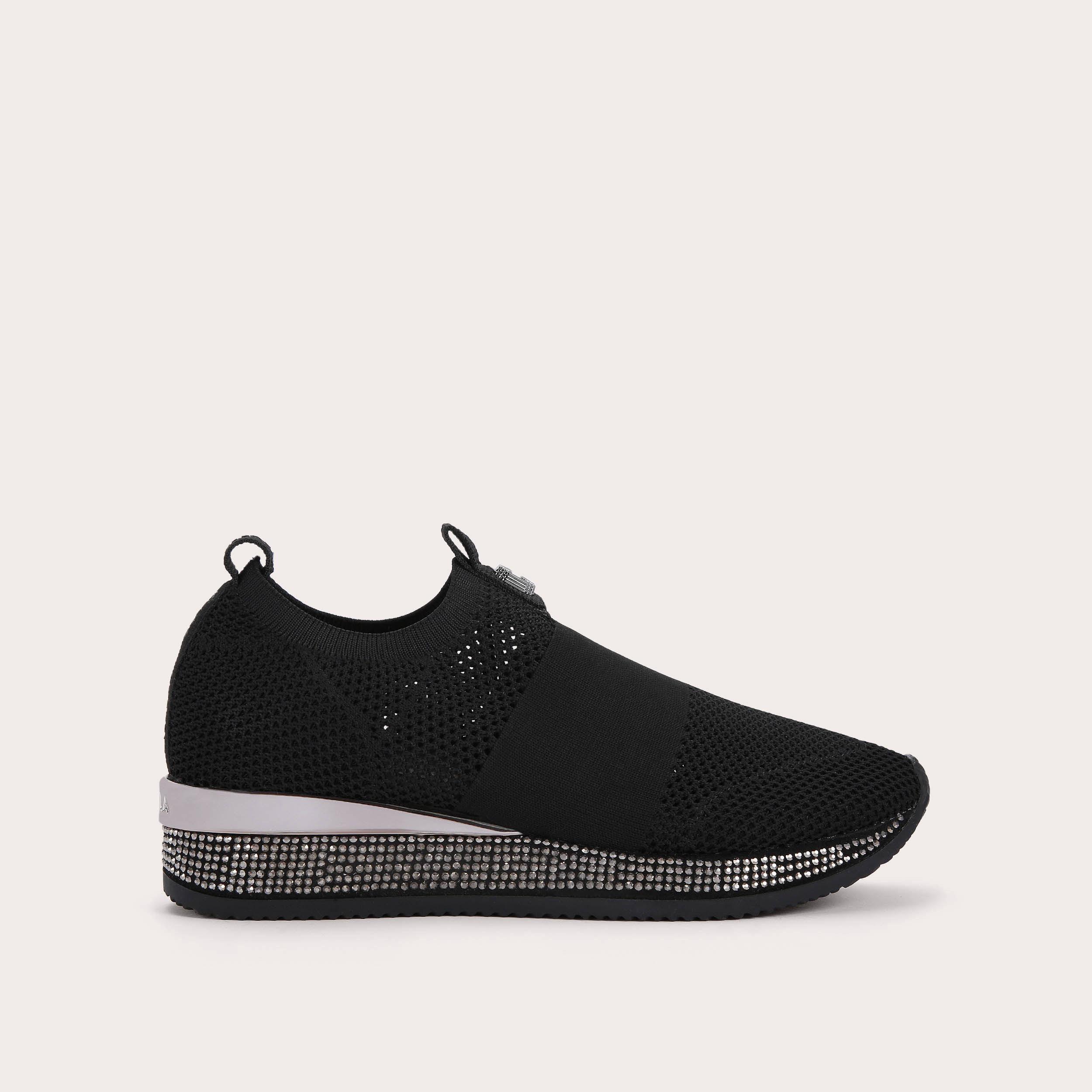 Black best sale bling sneakers