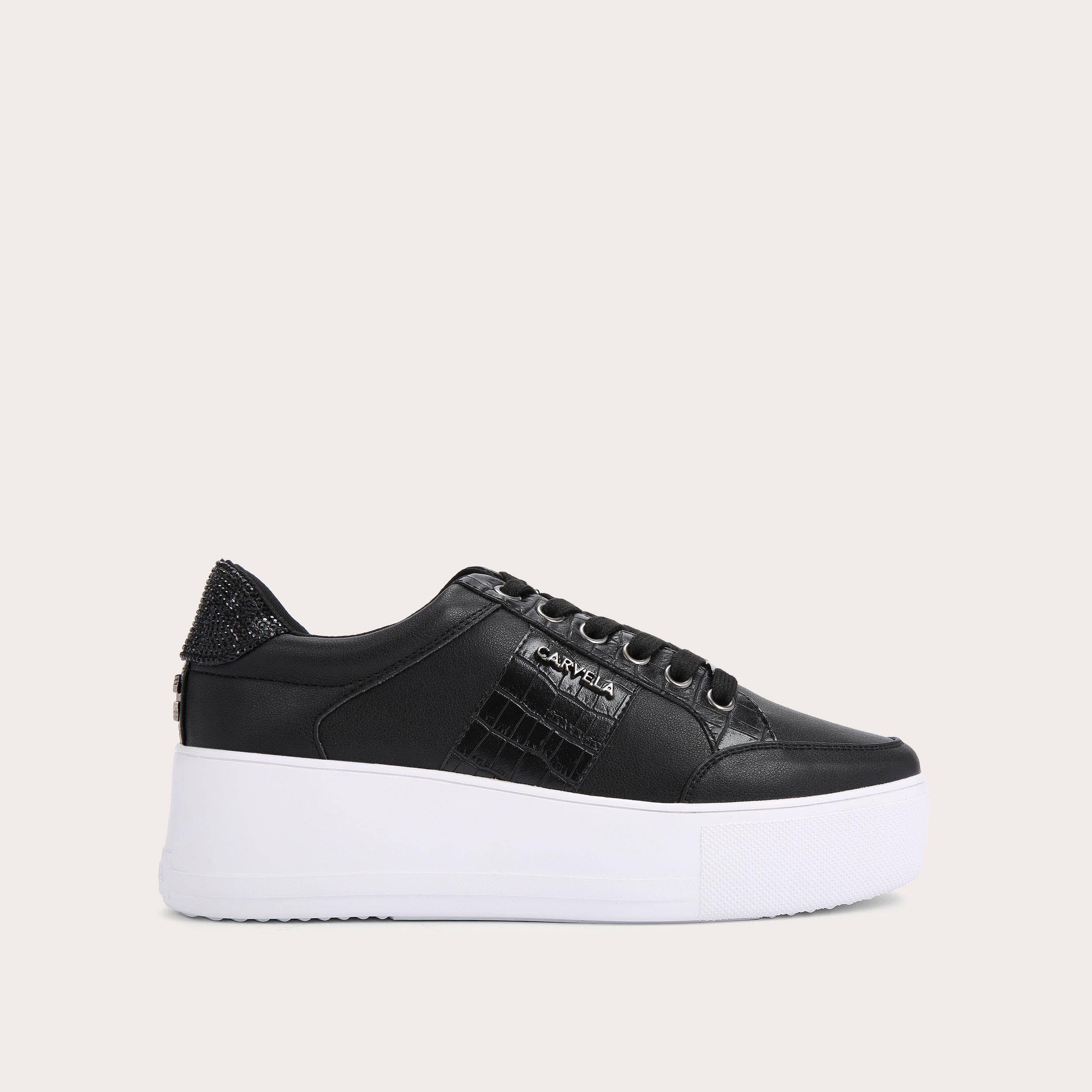 Carvela jaguar cheap lace up trainers