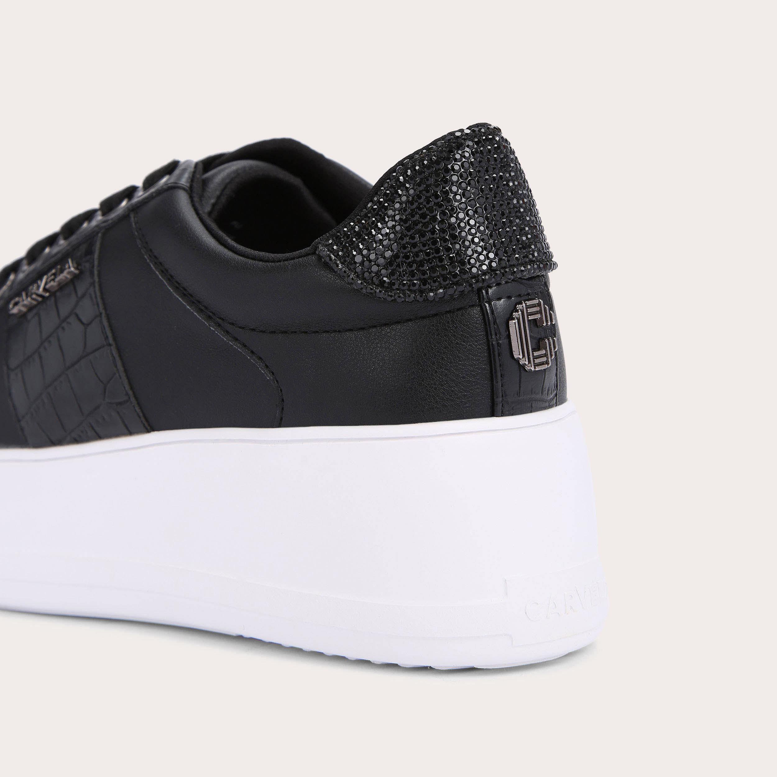 Carvela cheap black trainers