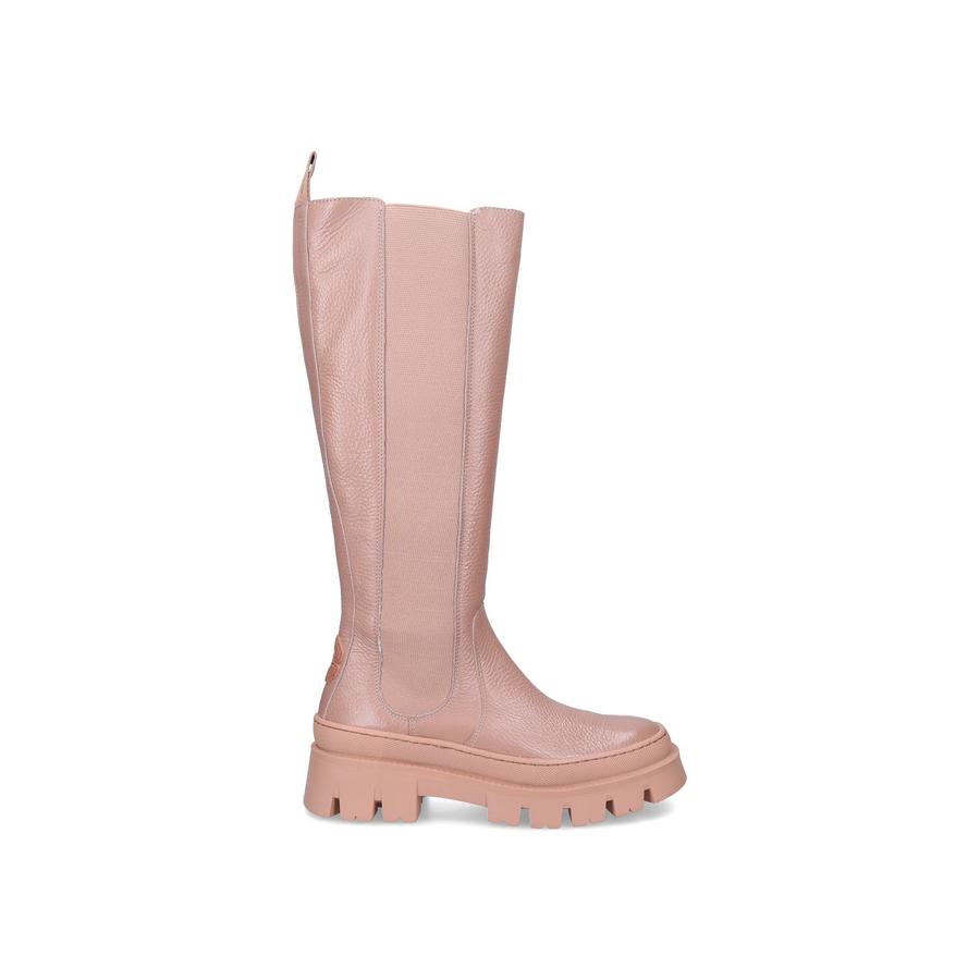 BELIEVE KNEE HIGH Tan Knee High Textured Boots by CARVELA