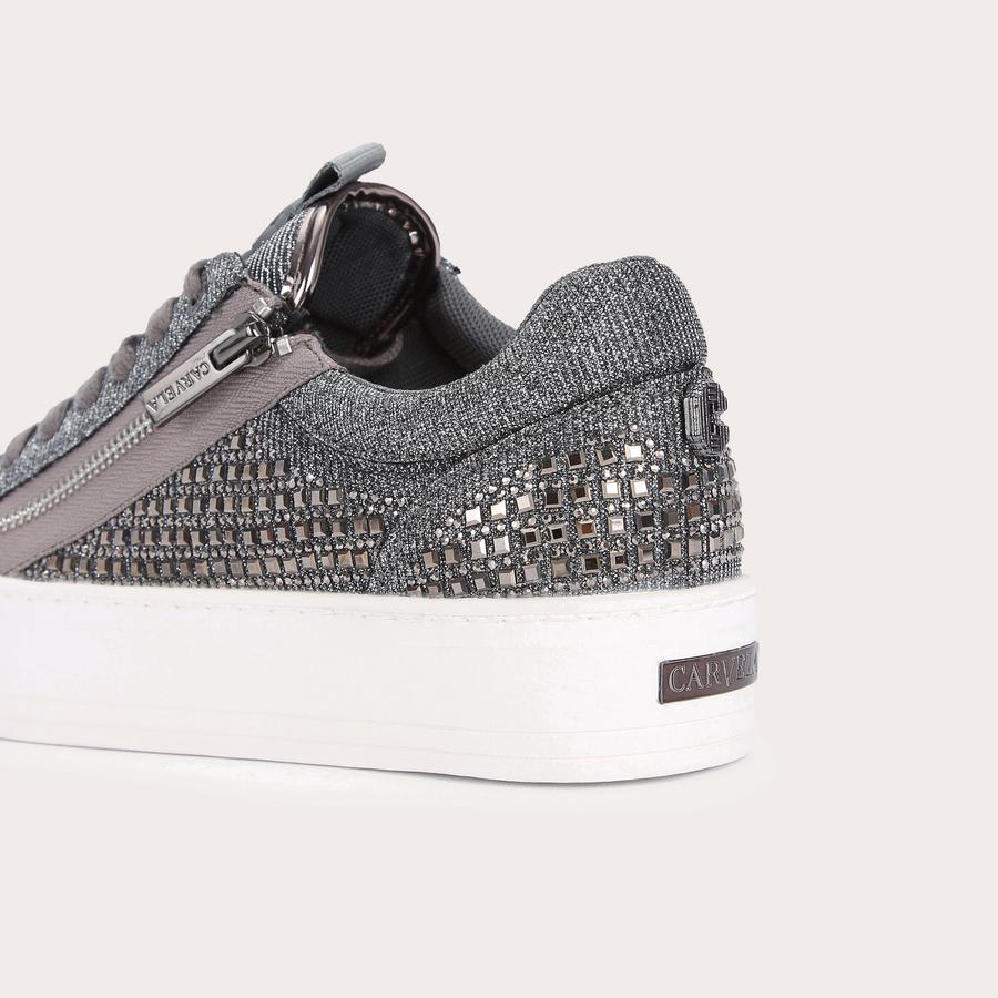 Carvela jealousy trainers pewter store