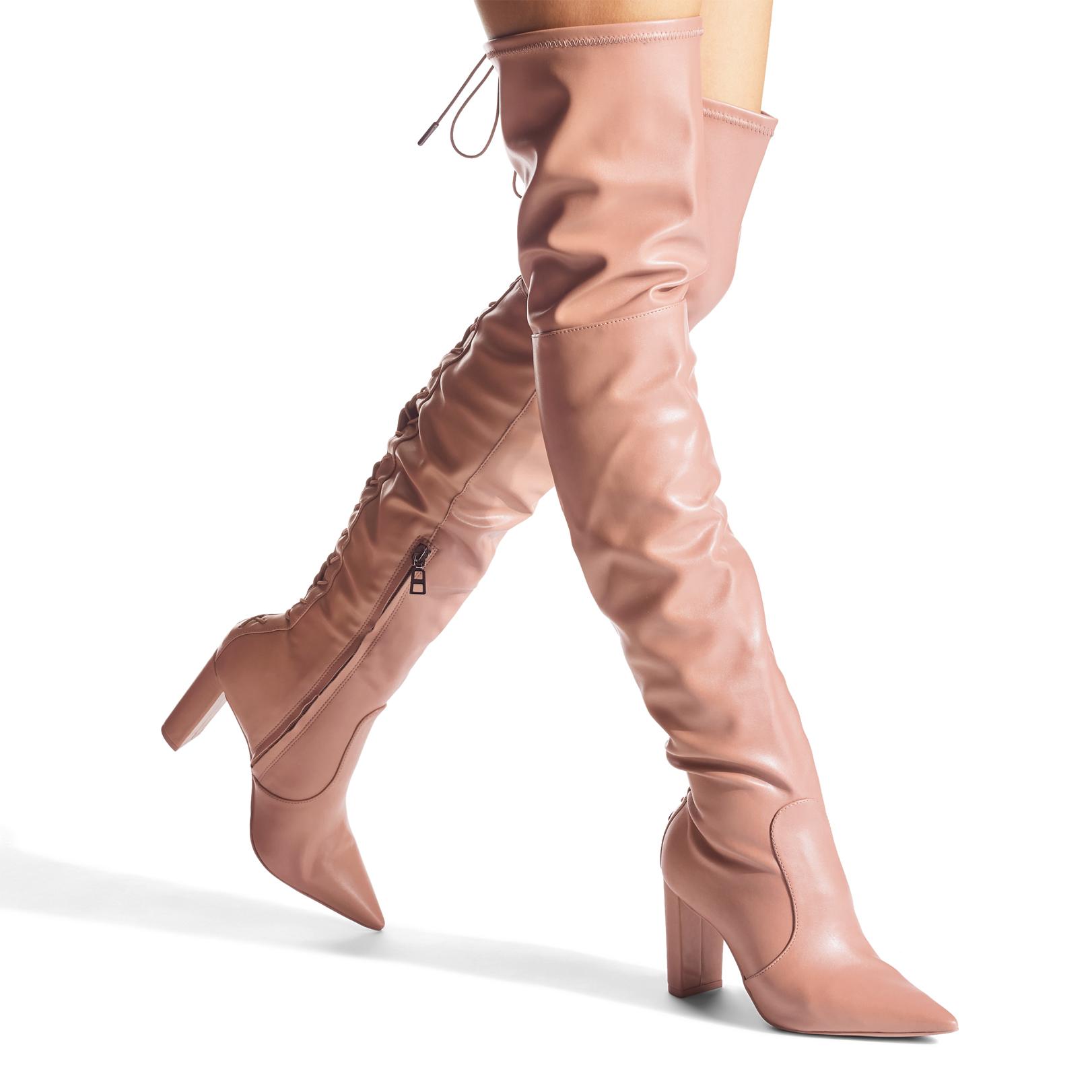 SECOND SKIN OTK WIDE FIT Tan Over The Knee Boot by CARVELA