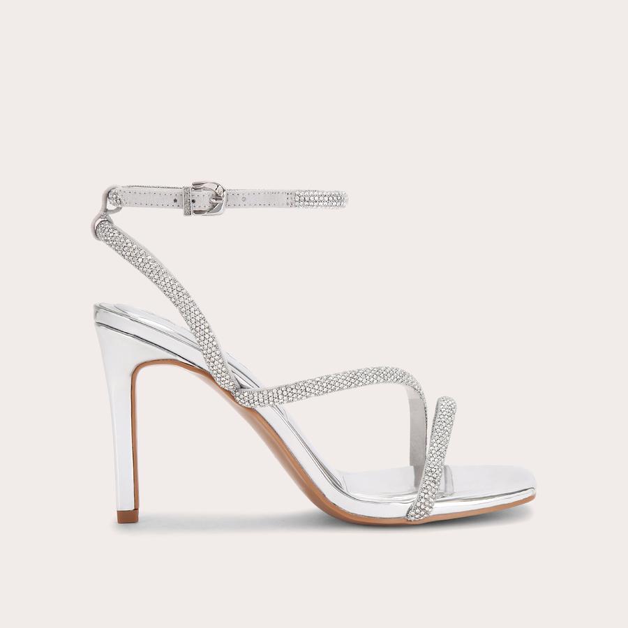 Silver pencil heels 2025