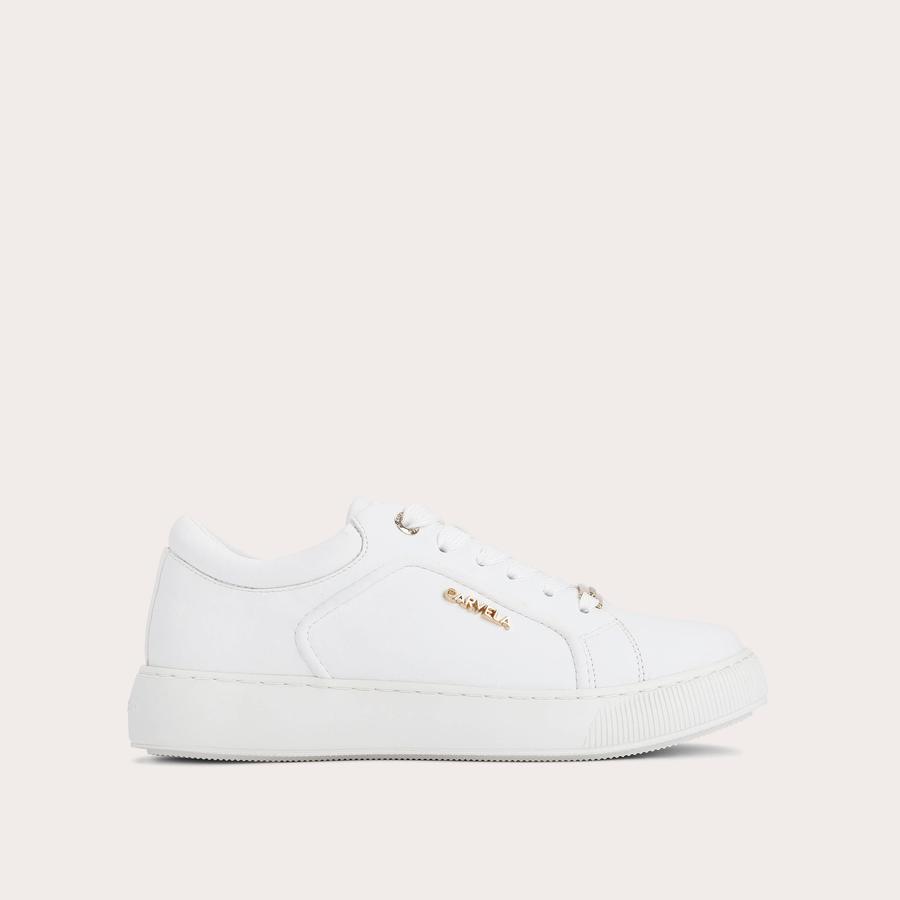 Carvela jaguar trainers white on sale