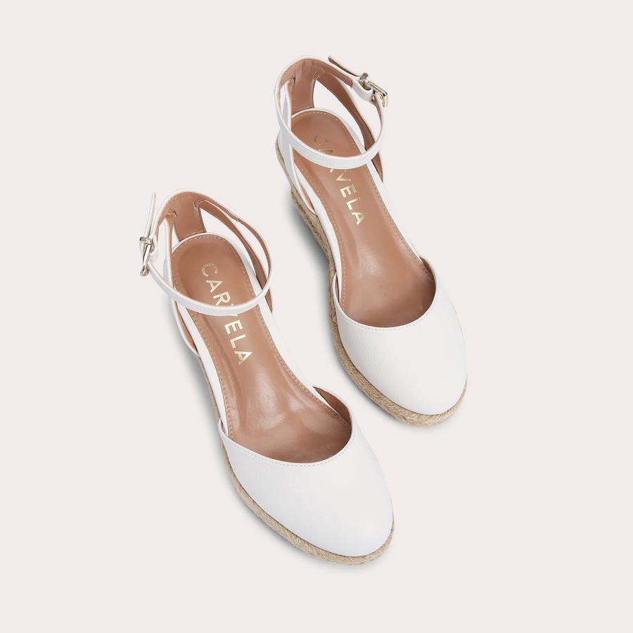 SABRINA Bone Closed Toe Wedge Heels by CARVELA