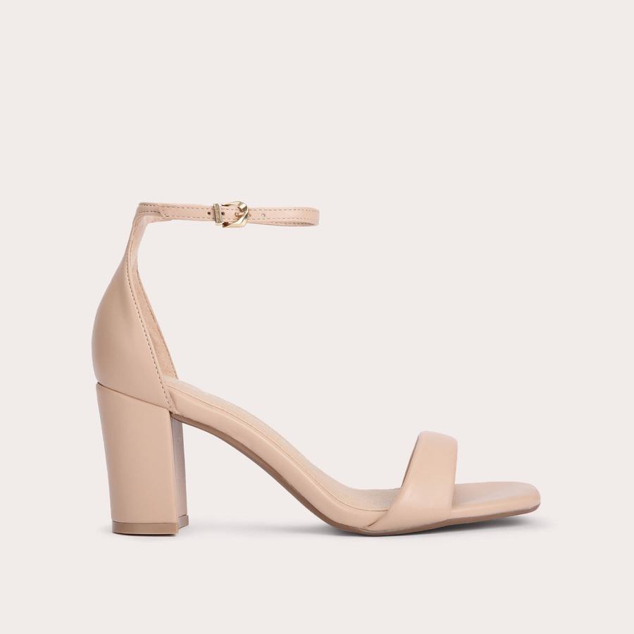 SECOND SKIN SANDAL WF Blush Sandals Block Heel by CARVELA