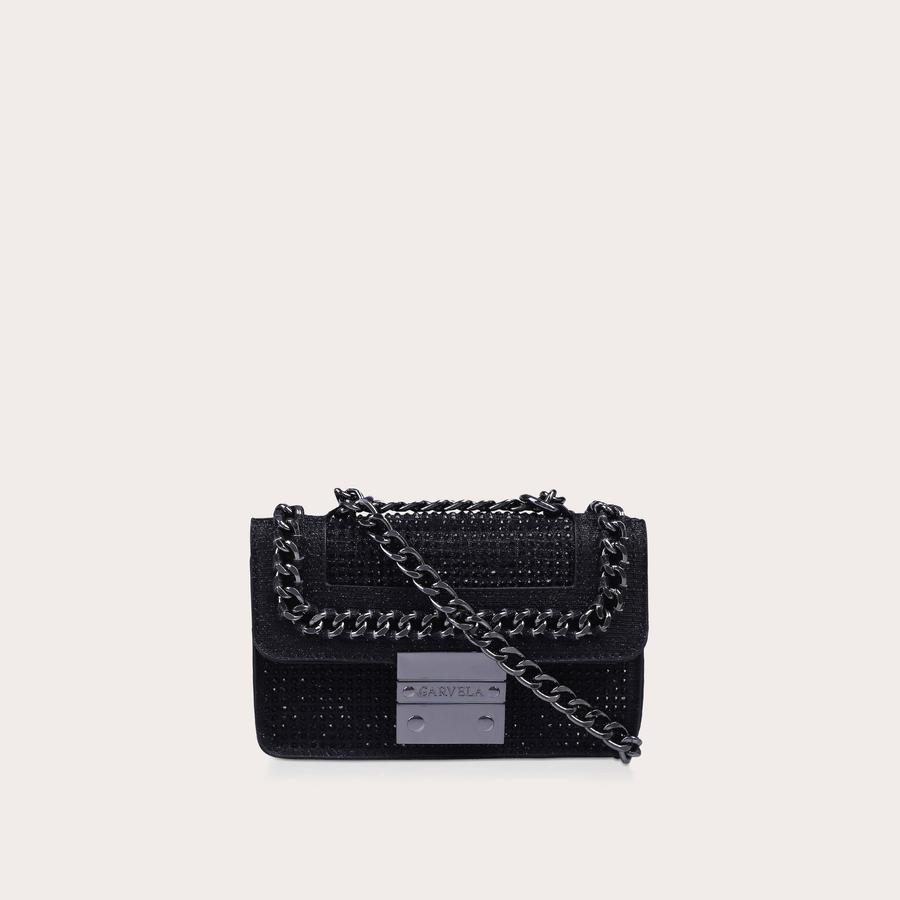 Carvela black studded bag sale