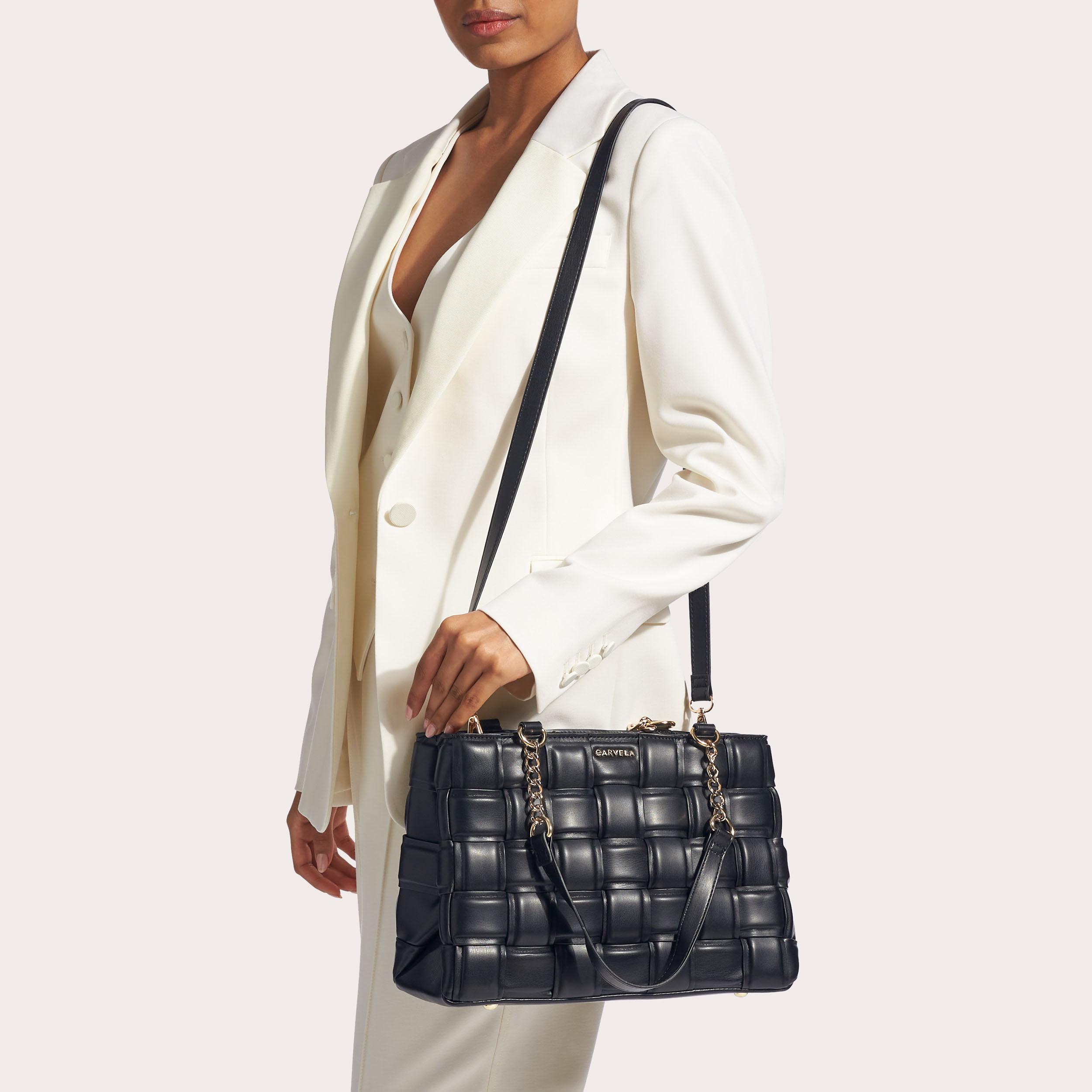 Carvela rate tote with part online chain