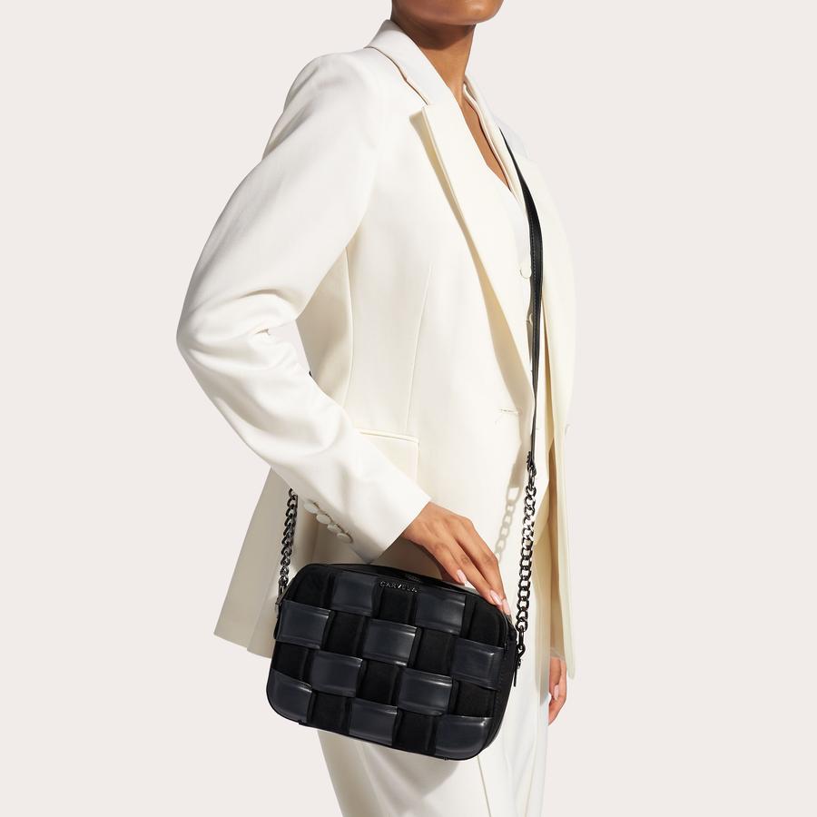 LEXI 2 X BODY Woven Cross Body Bag by CARVELA
