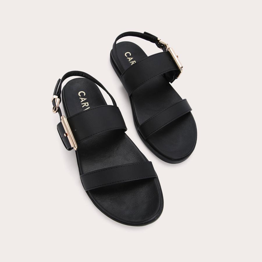 BERLIN Black Strappy Sandals by CARVELA