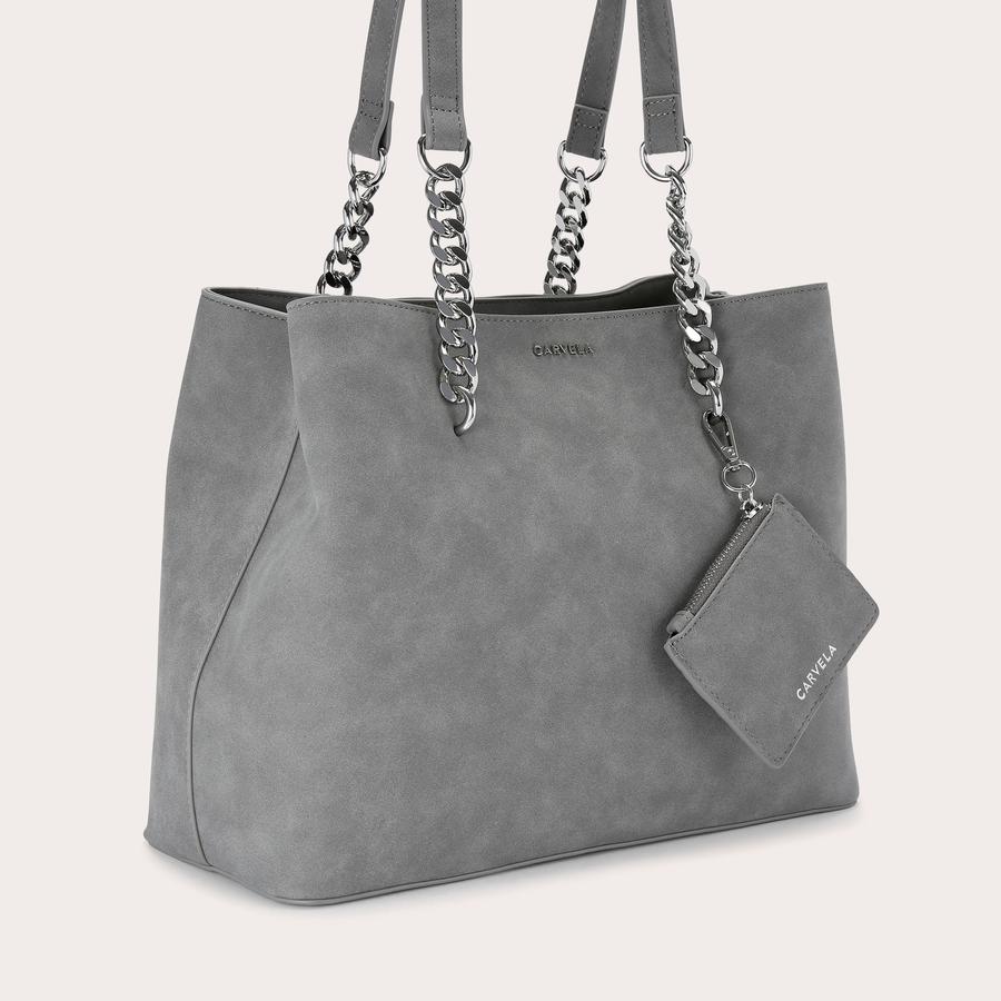 CAMMIE 2 Light Grey Tote Bag by CARVELA