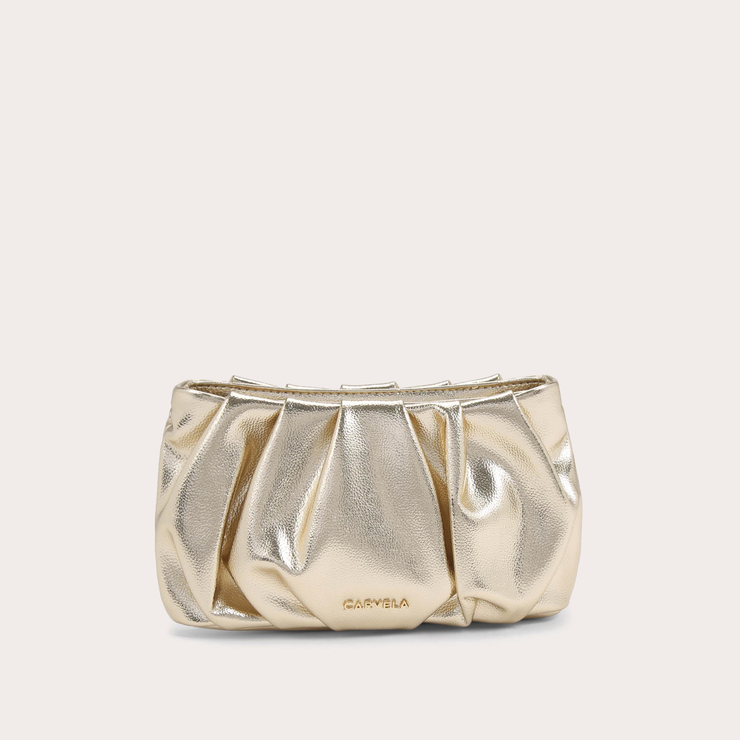 Carvela gold clutch bag on sale