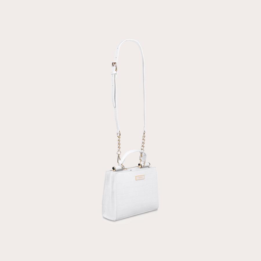 JESSICA MINI TOTE Bone Croc Print Mini Tote Bag by CARVELA