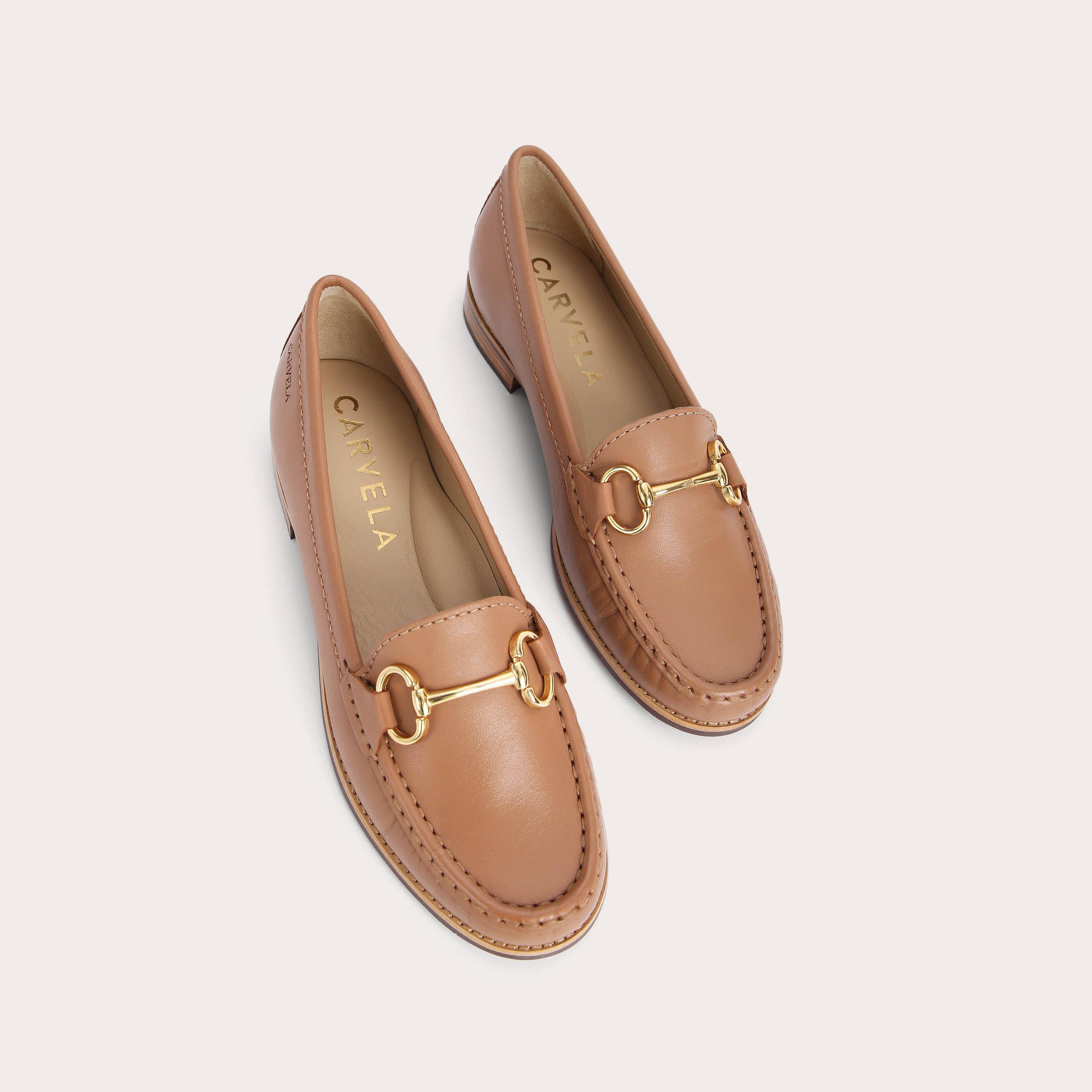 Carvela store leather loafers