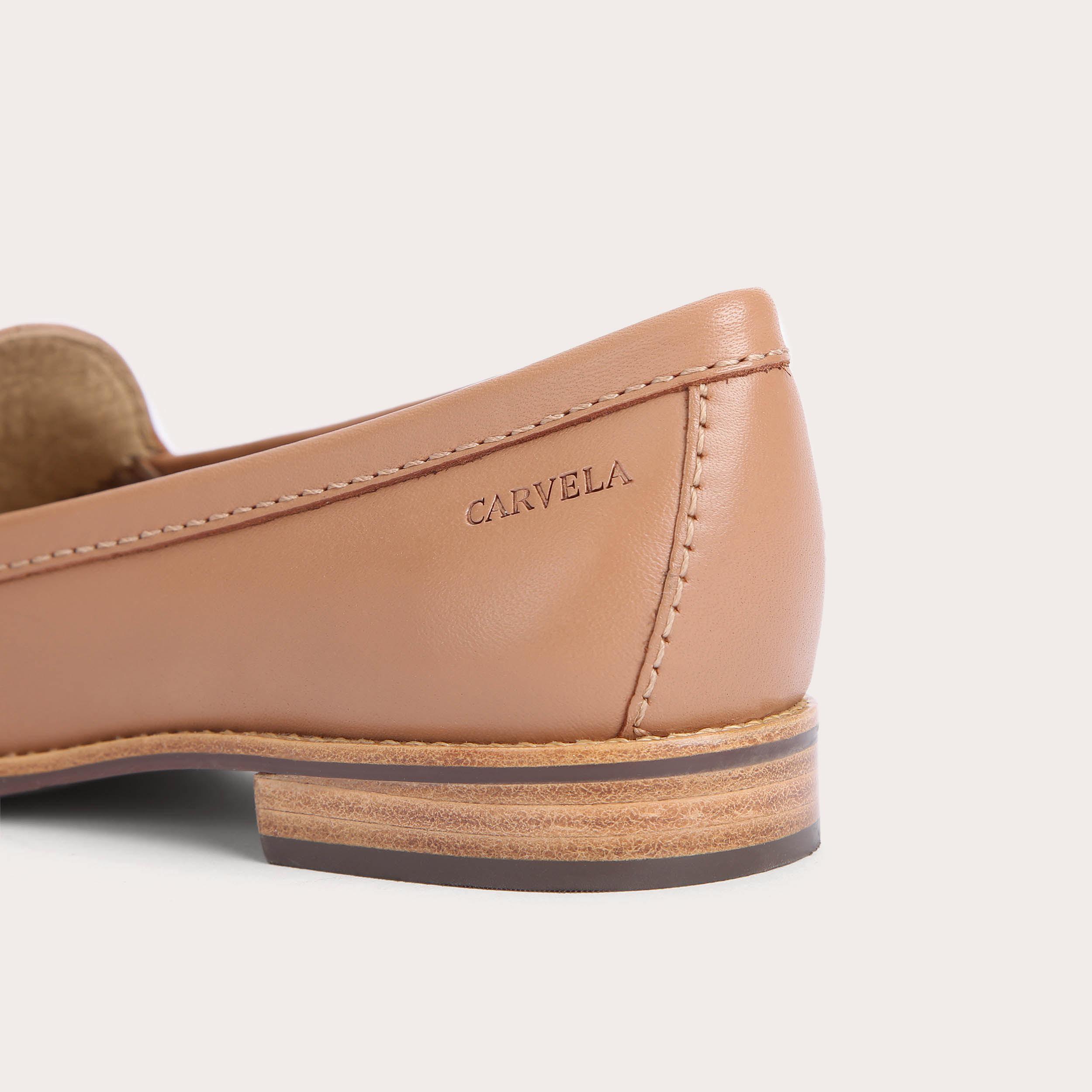 CLICK 2 Camel Leather Horsebit Loafers by CARVELA COMFORT