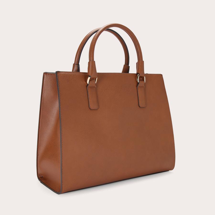 LATTE Tan Tote Bag by CARVELA