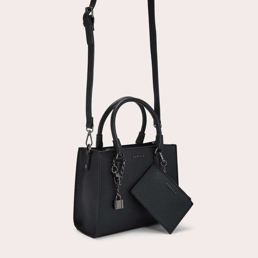 Carvela black mini tote bag sale