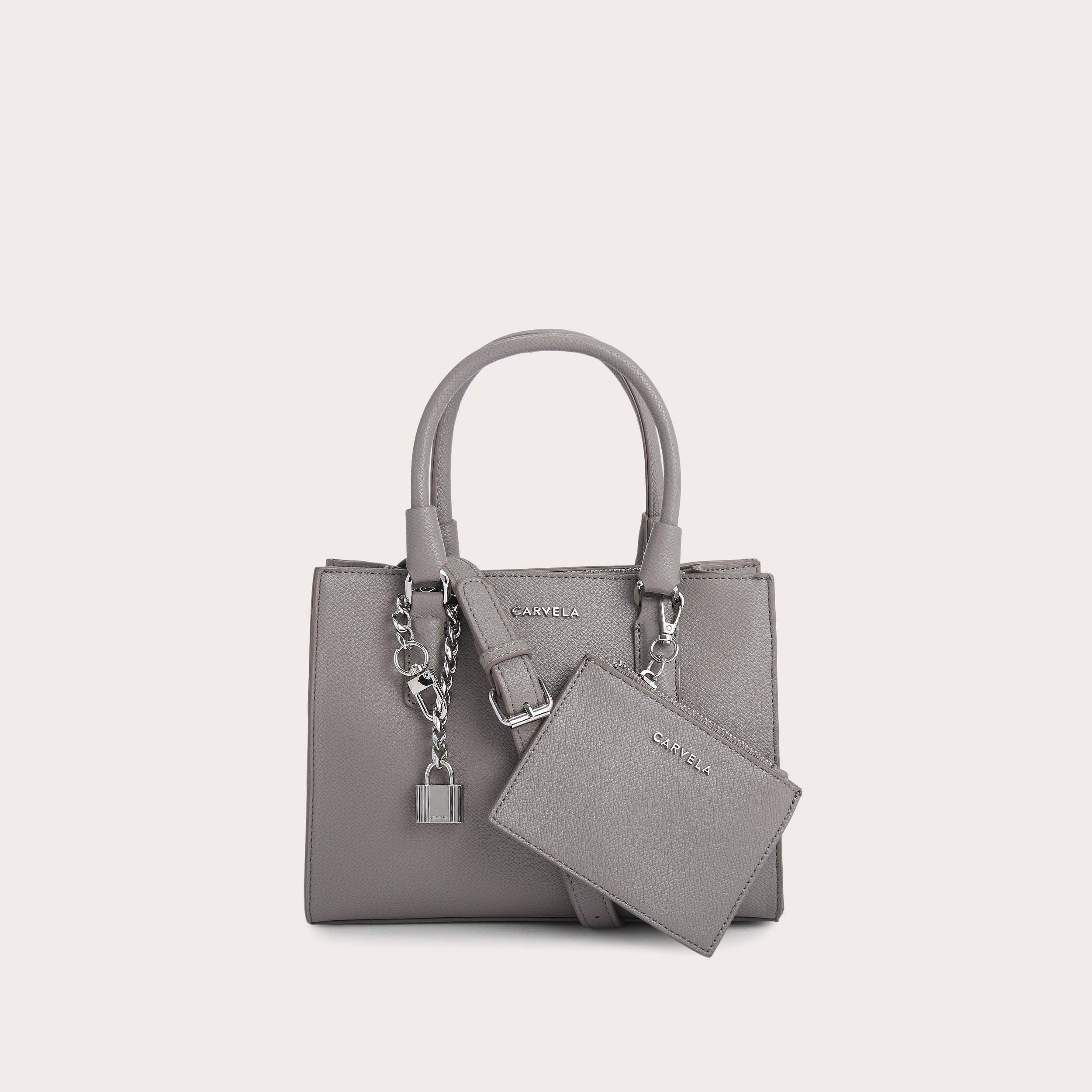 MINI LATTE Mini Grey Purse Cross Body Bag by CARVELA