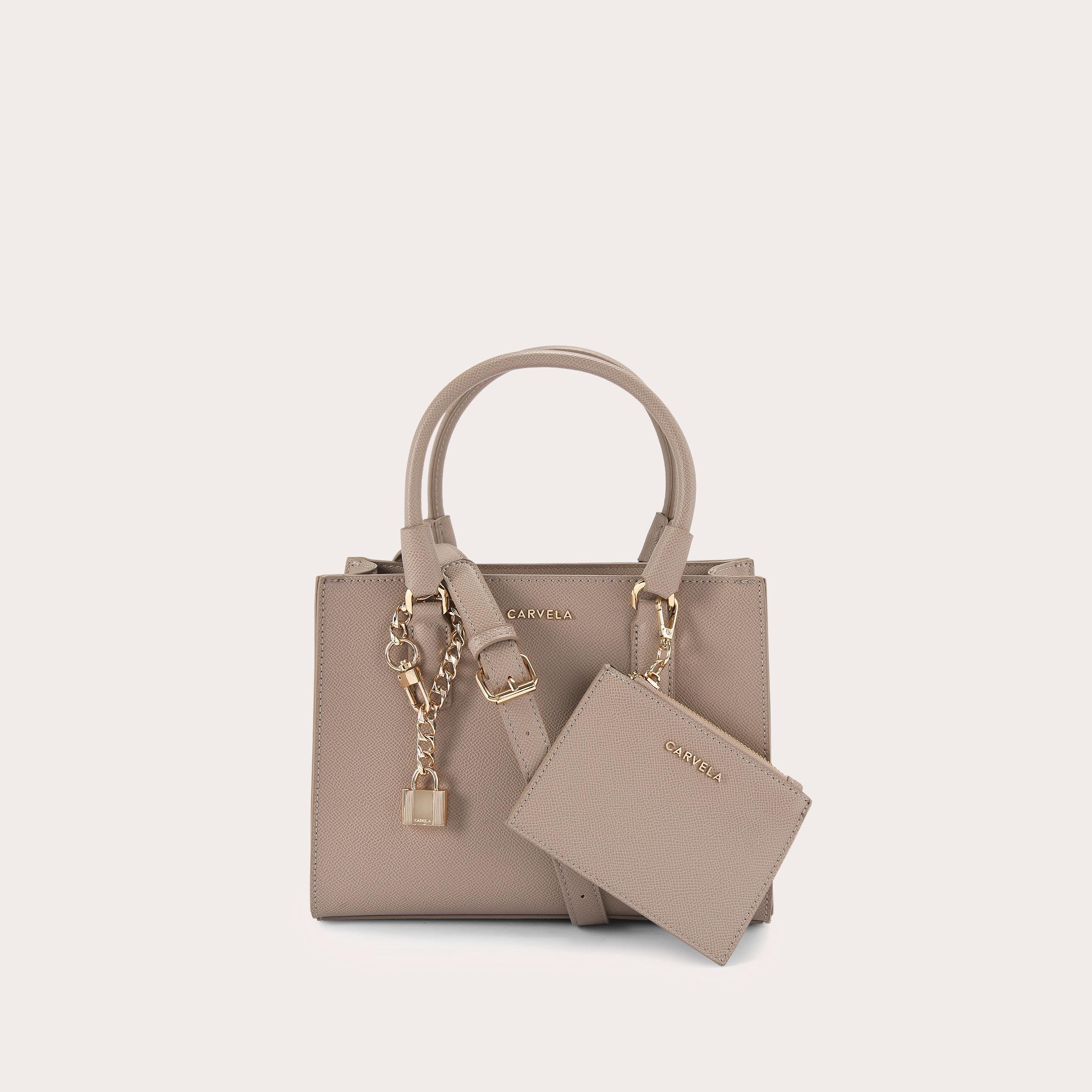 MINI LATTE Mini Grey Purse Cross Body Bag by CARVELA