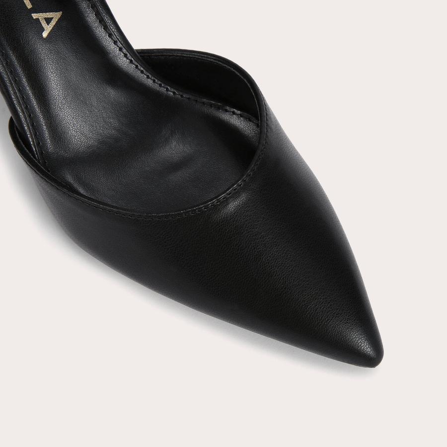 REFINED COURT Black Pointed Toe Block Heels by CARVELA