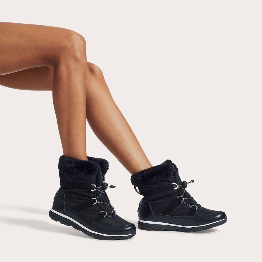 RIO Black Faux Fur Ankle Boots by CARVELA COMFORT
