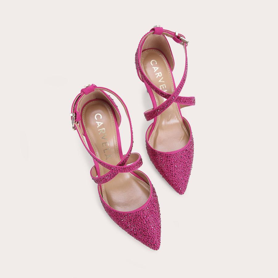 KROSS JEWEL Pink Crystal High Heels by CARVELA