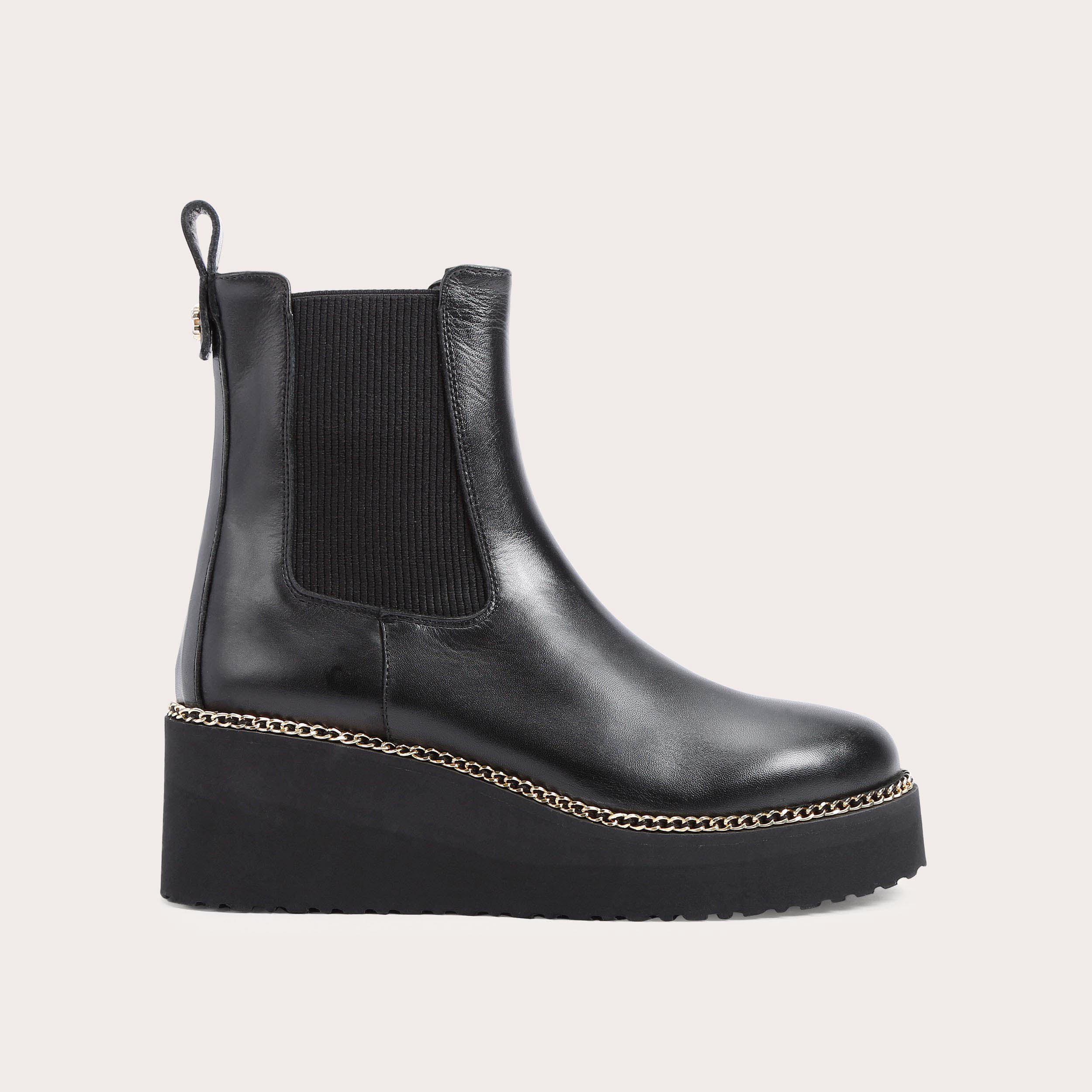 High rise black on sale boots